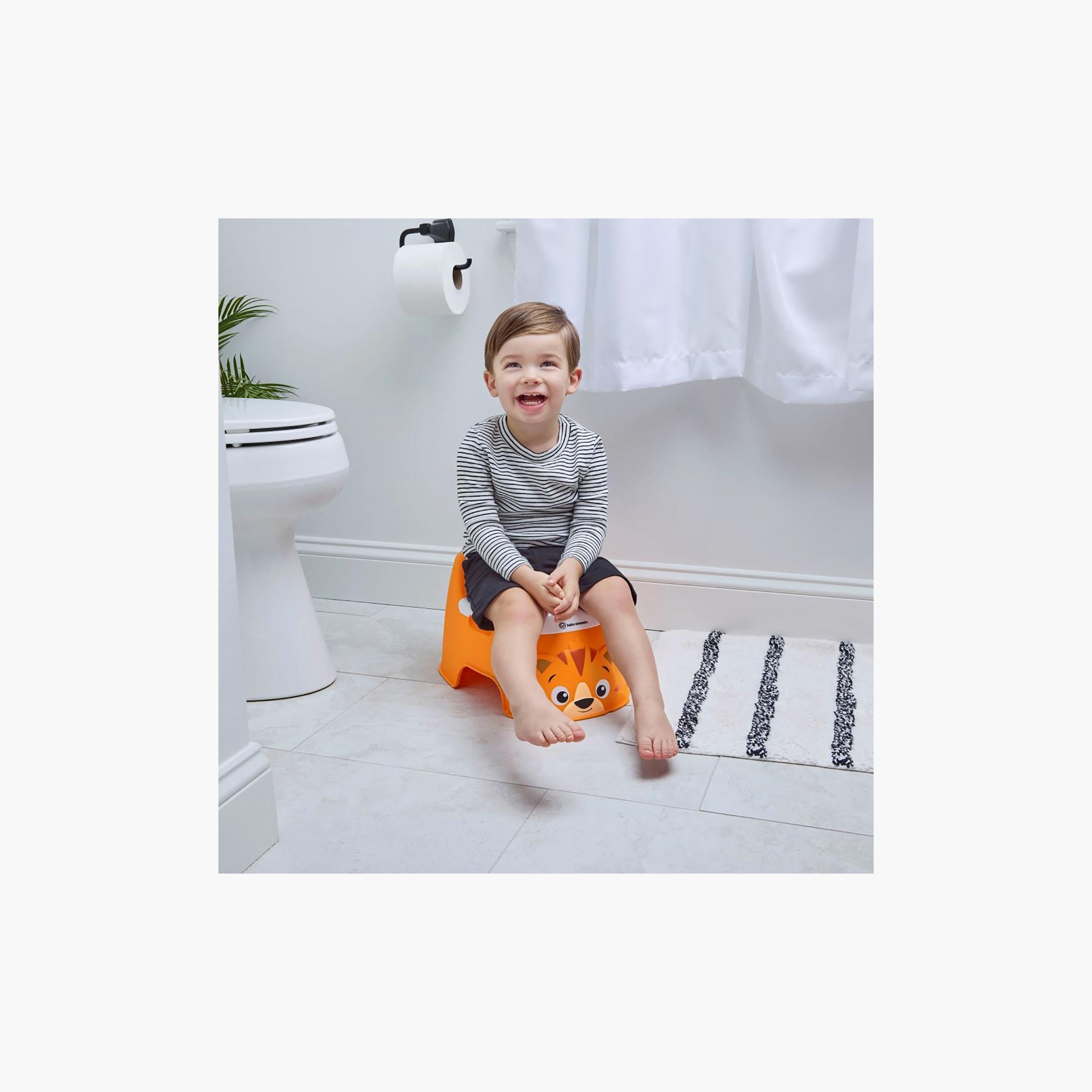 Baby Einstein Tinkle & Reveal Tiger Potty Floor Seat - 18-60 Months-baby-diapering-pottytraining-image-2