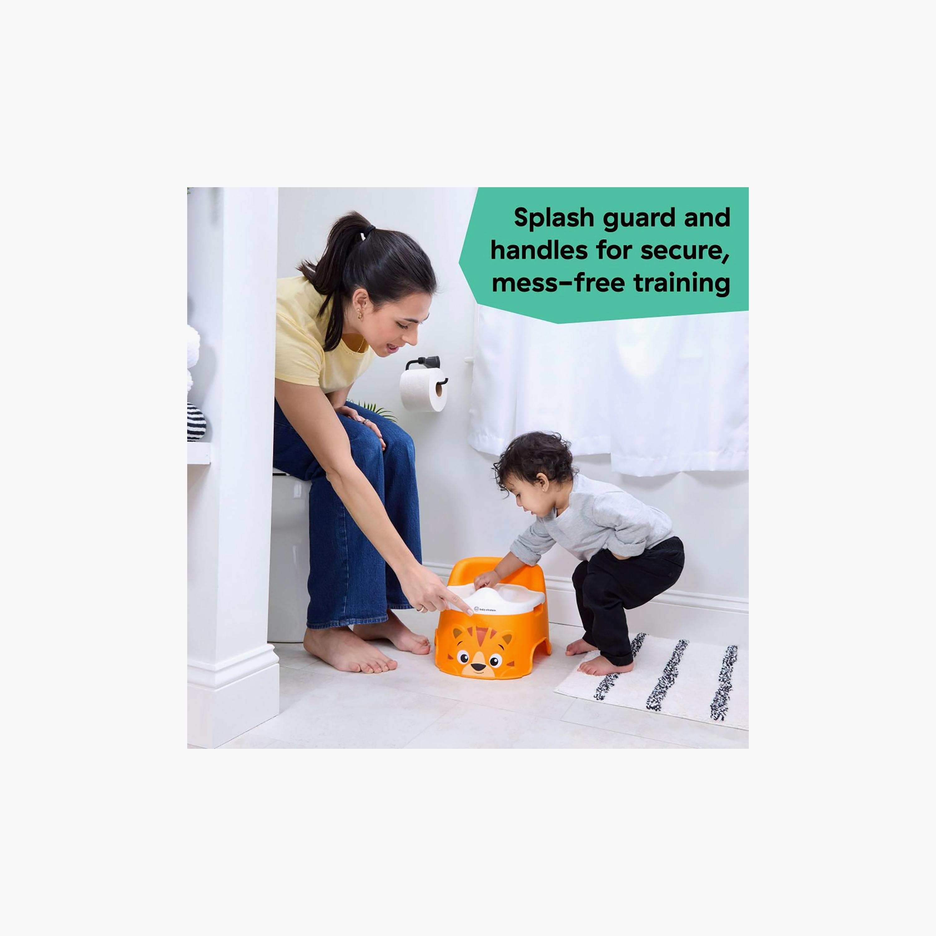 Baby Einstein Tinkle & Reveal Tiger Potty Floor Seat - 18-60 Months-baby-diapering-pottytraining-image-5