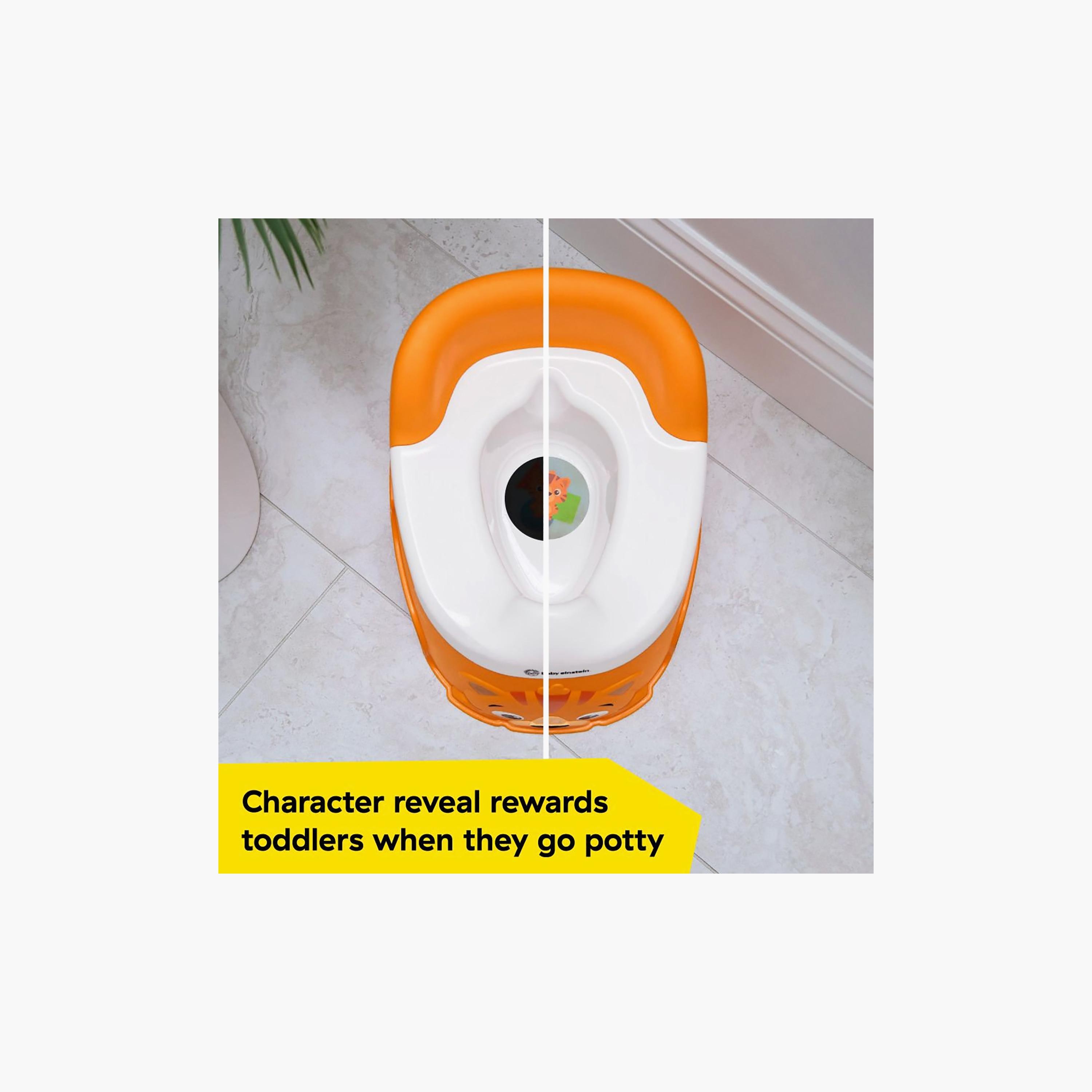 Baby Einstein Tinkle & Reveal Tiger Potty Floor Seat - 18-60 Months-baby-diapering-pottytraining-image-7