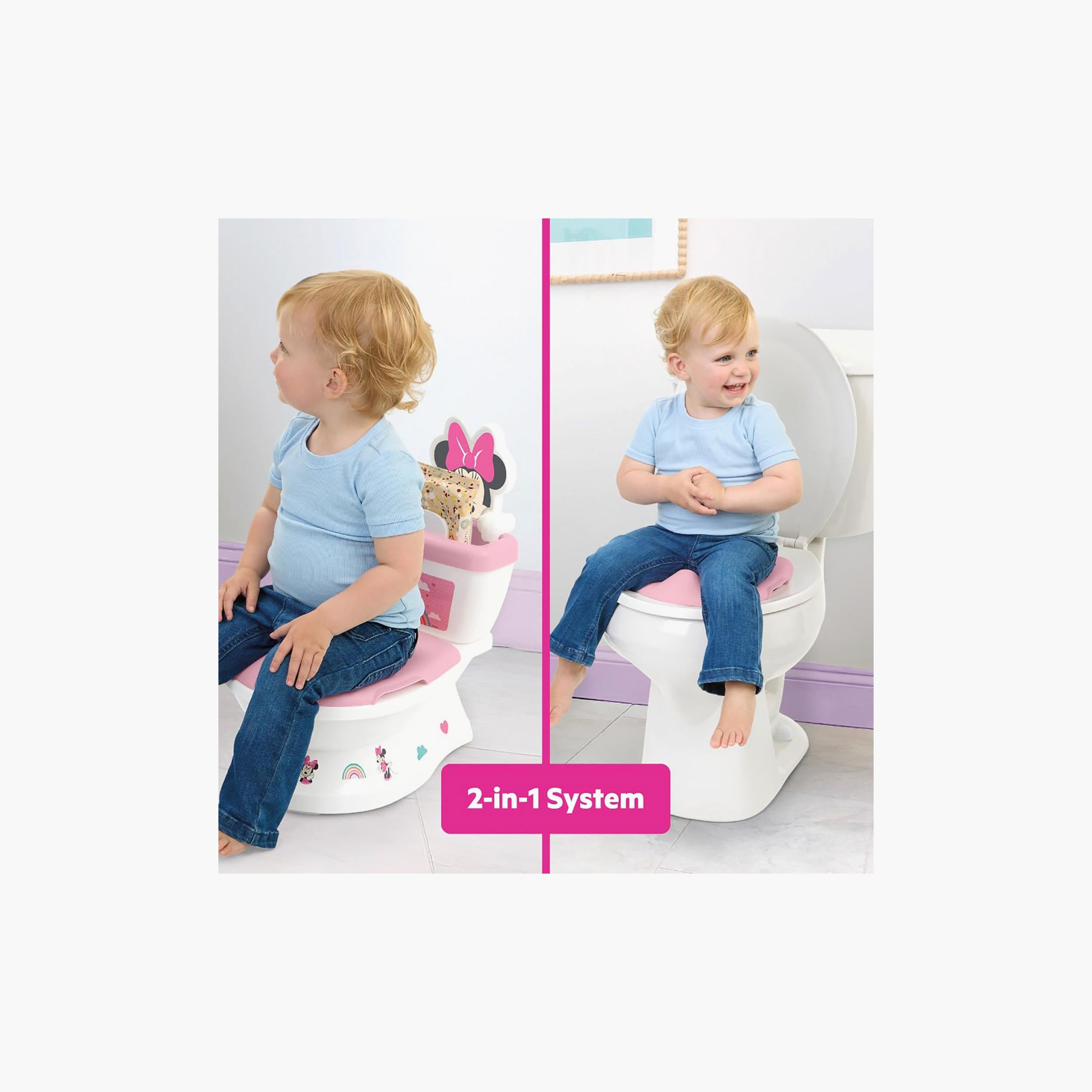 Bright Starts Minnie My Size Potty 2-In-1 System Floor & Toilet Seat - 18-48 Months-baby-diapering-pottytraining-image-5