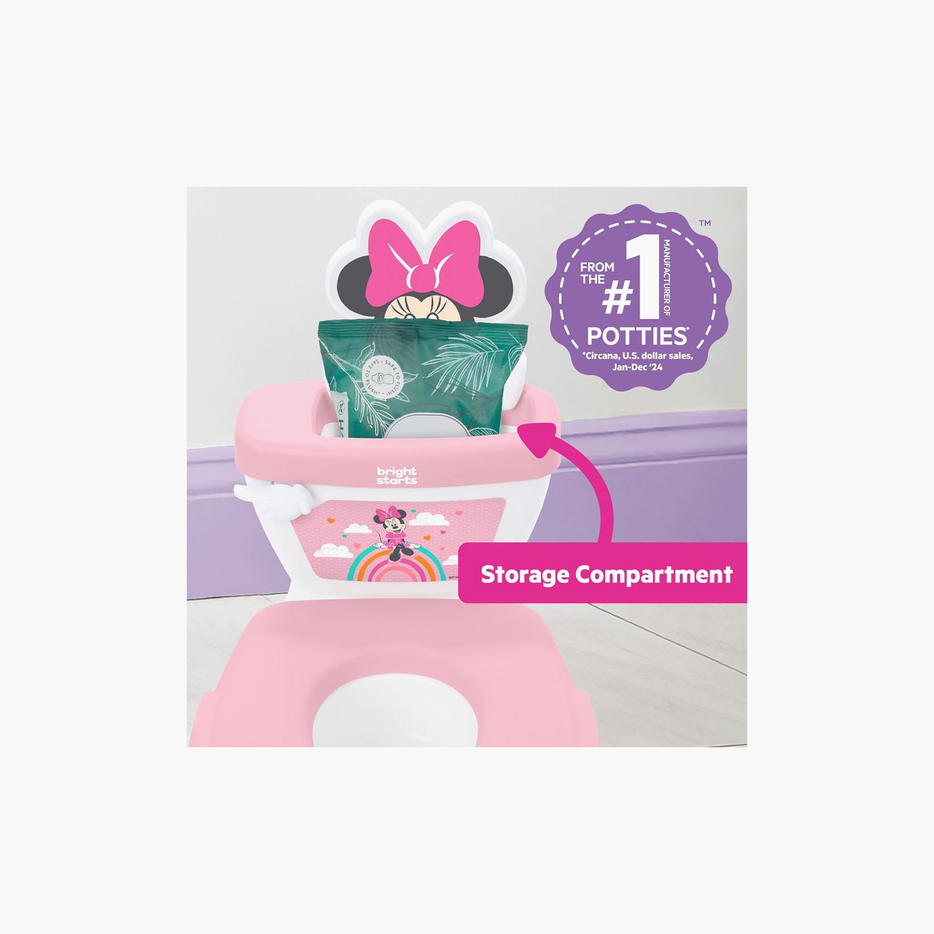 Bright Starts Minnie My Size Potty 2-In-1 System Floor & Toilet Seat - 18-48 Months-baby-diapering-pottytraining-image-6