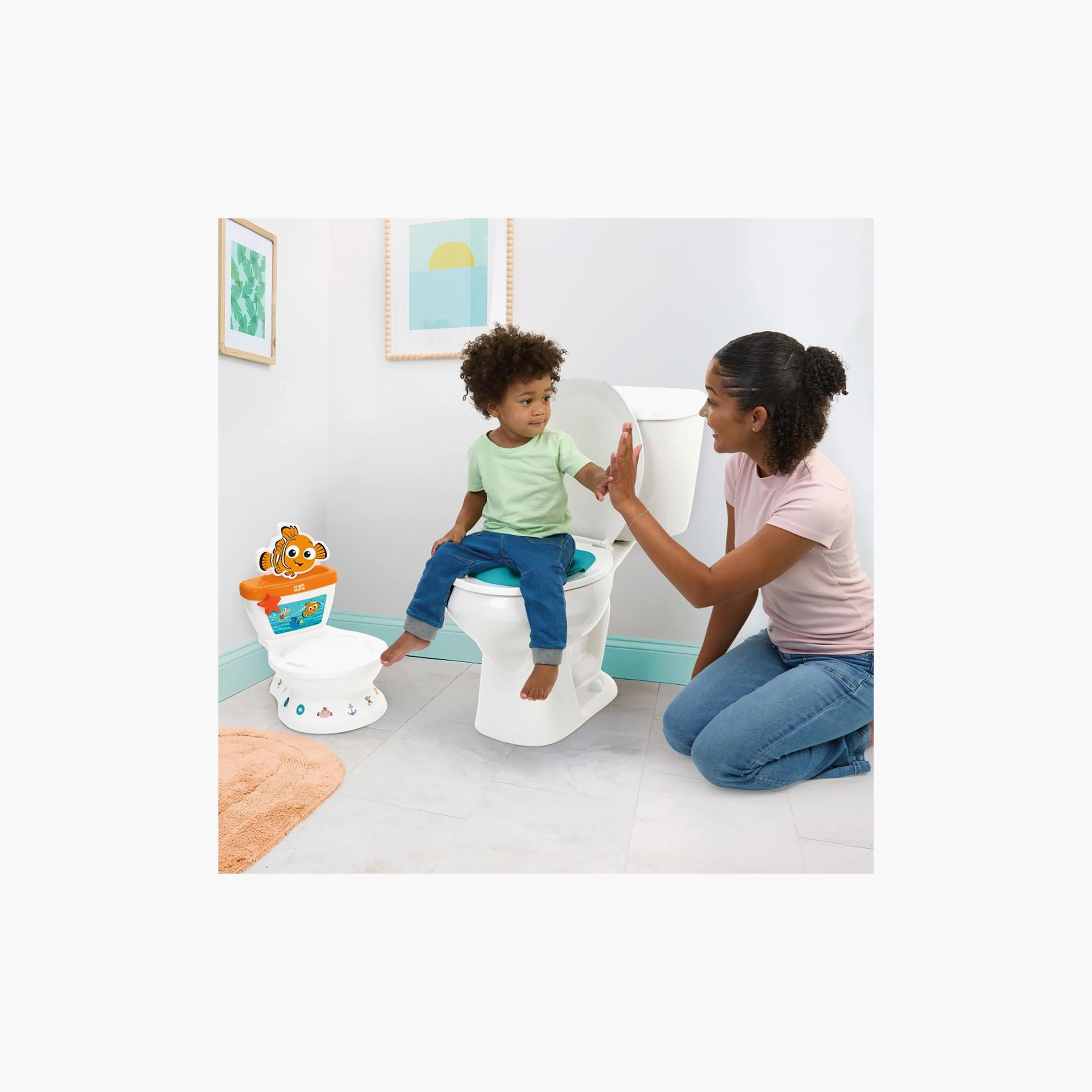 Bright Starts Nemo My Size Potty 2-In-1 System Floor & Toilet Seat - 18-48 Months-baby-diapering-pottytraining-image-2