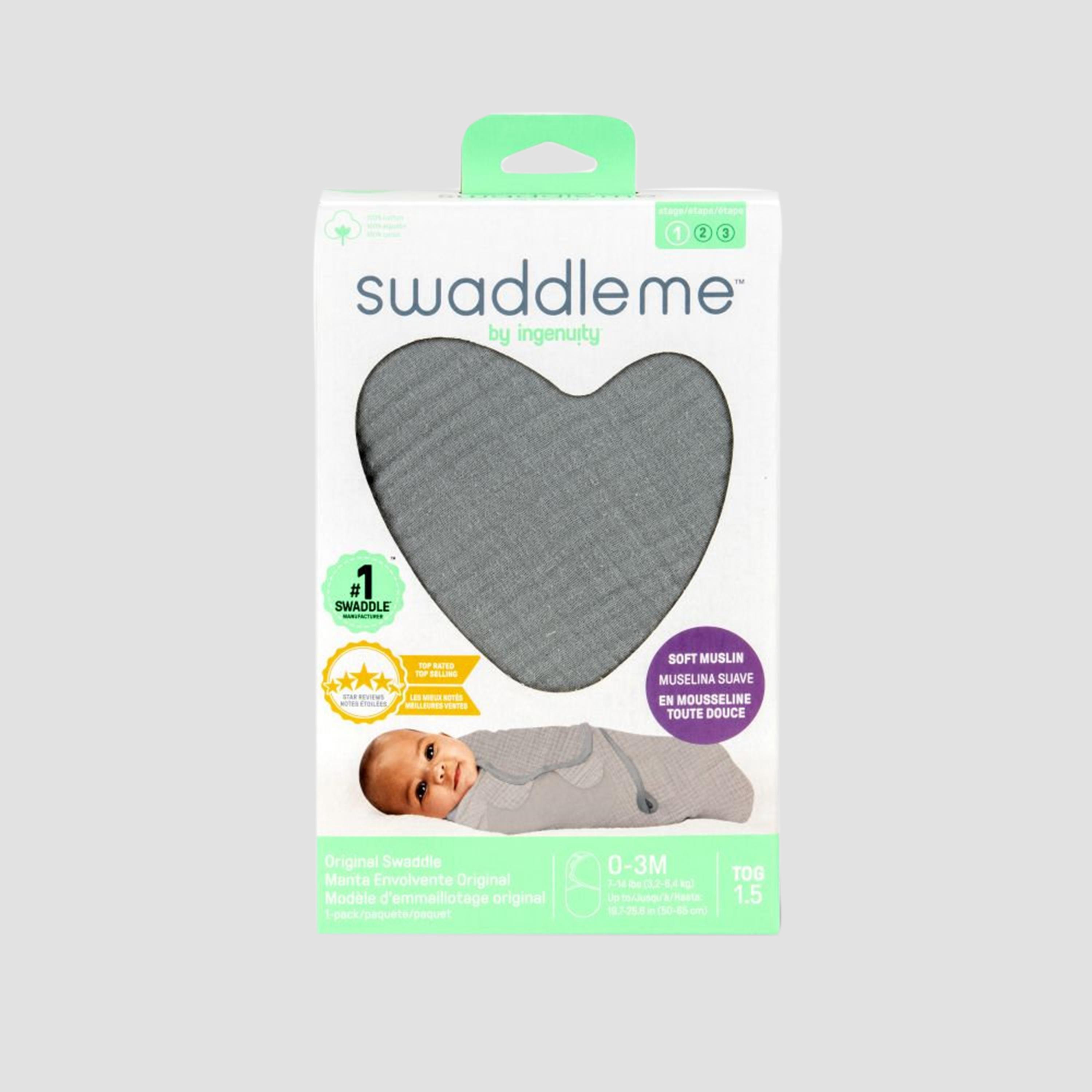 Ingenuity SwaddleMe 1.5 TOG Muslin Original Swaddle - 0-3 Months-baby-nursery-blanketsandswaddles-swaddlesandsleepingbags-image-2