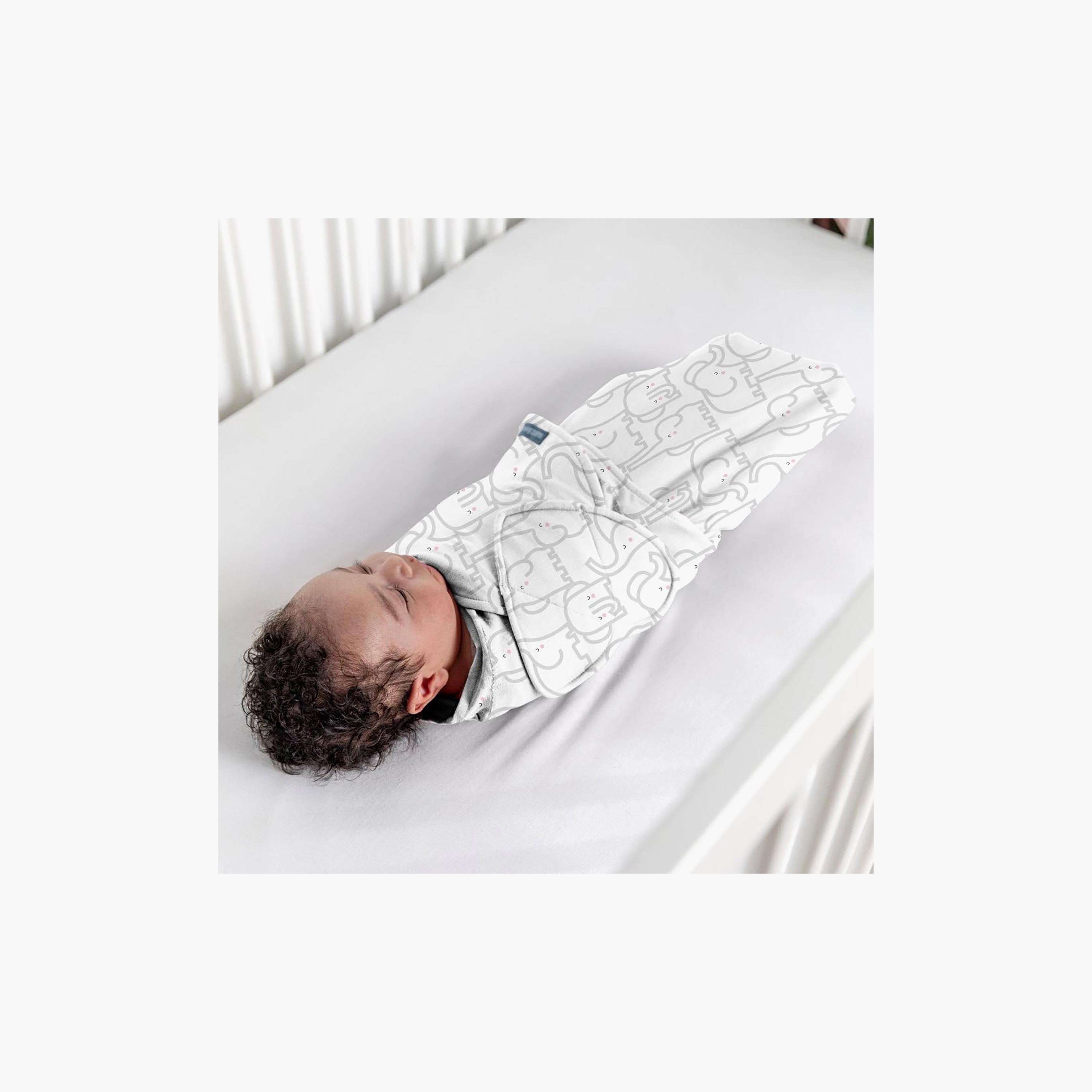 Ingenuity 3-Piece SwaddleMe Swaddle - Monogram - 0-3 Months-baby-nursery-blanketsandswaddles-swaddlesandsleepingbags-image-3
