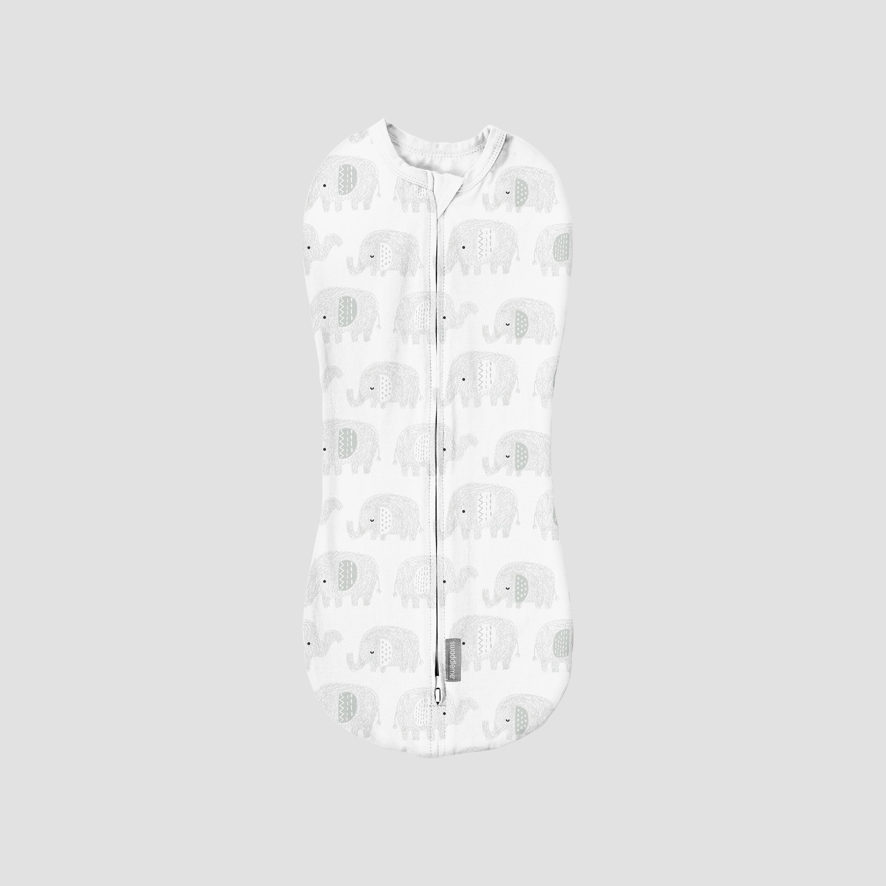 Ingenuity SwaddleMe 1.0 TOG Pod Swaddle - Scribble Elephant - 0-2 Months-baby-nursery-blanketsandswaddles-swaddlesandsleepingbags-image-2