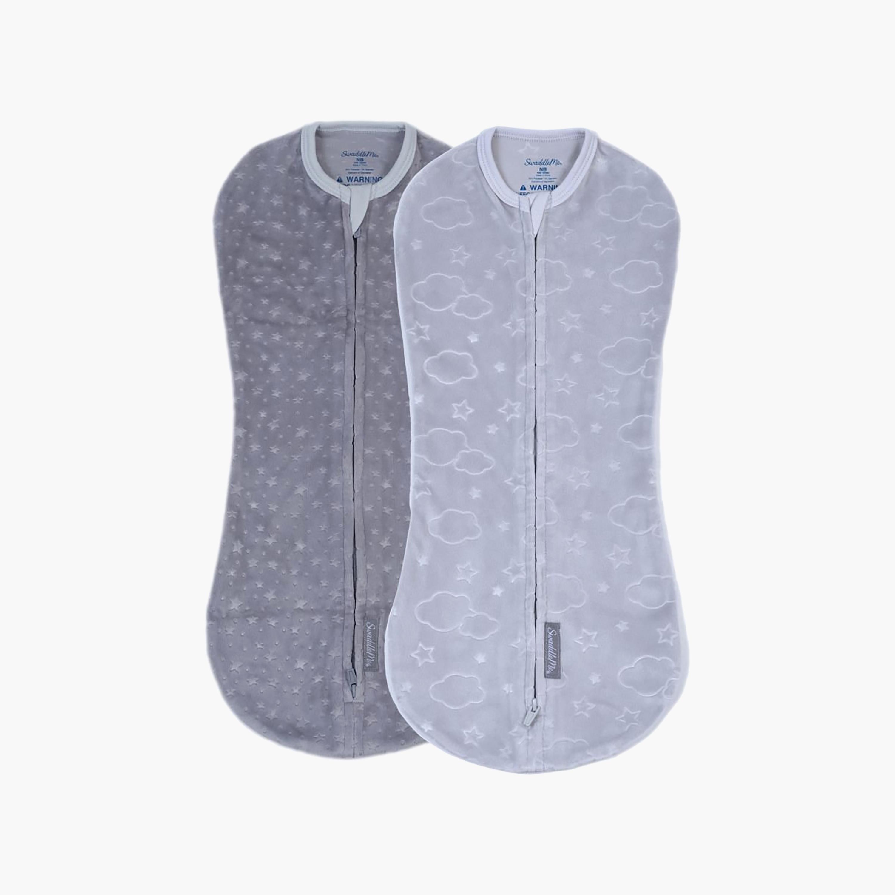 Ingenuity 2-Piece Velboa 1.0 TOG Pod Swaddle - Clouds & Stars - 0-2 Months-baby-nursery-blanketsandswaddles-swaddlesandsleepingbags-image-1