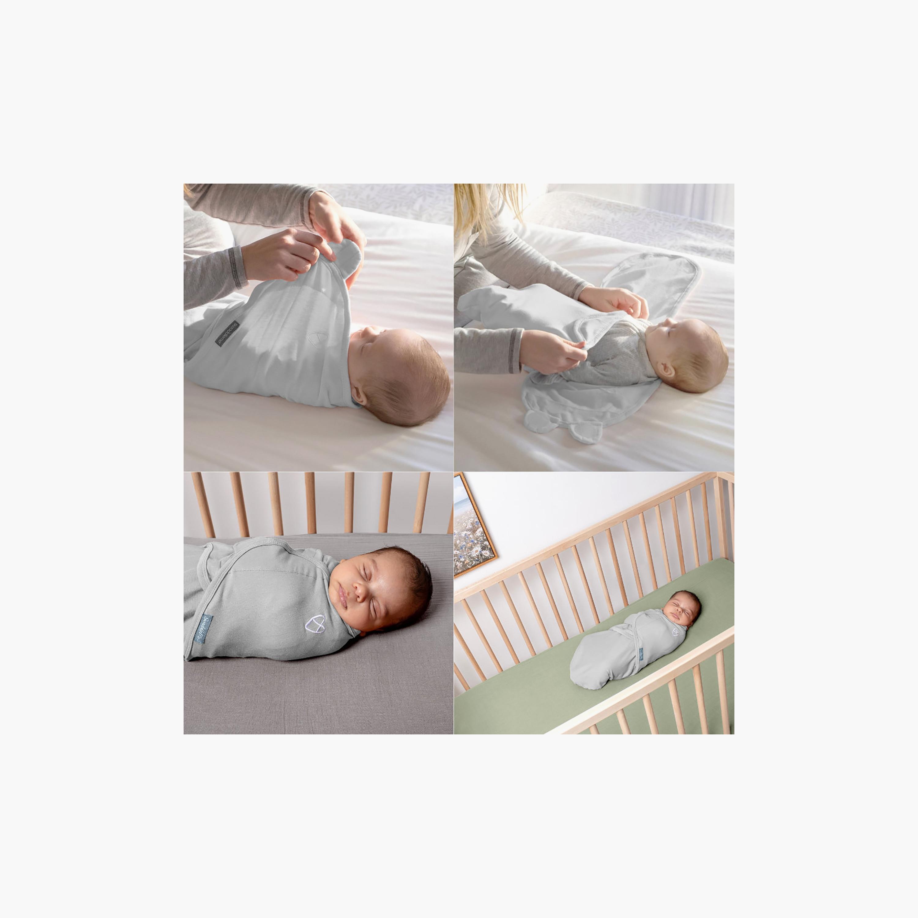 طقم قماط قطعتين (1.0 توغ) بتصميم فضاء وسحب لعمر 0-3 أشهر من إنجينويتي-baby-nursery-blanketsandswaddles-swaddlesandsleepingbags-image-5