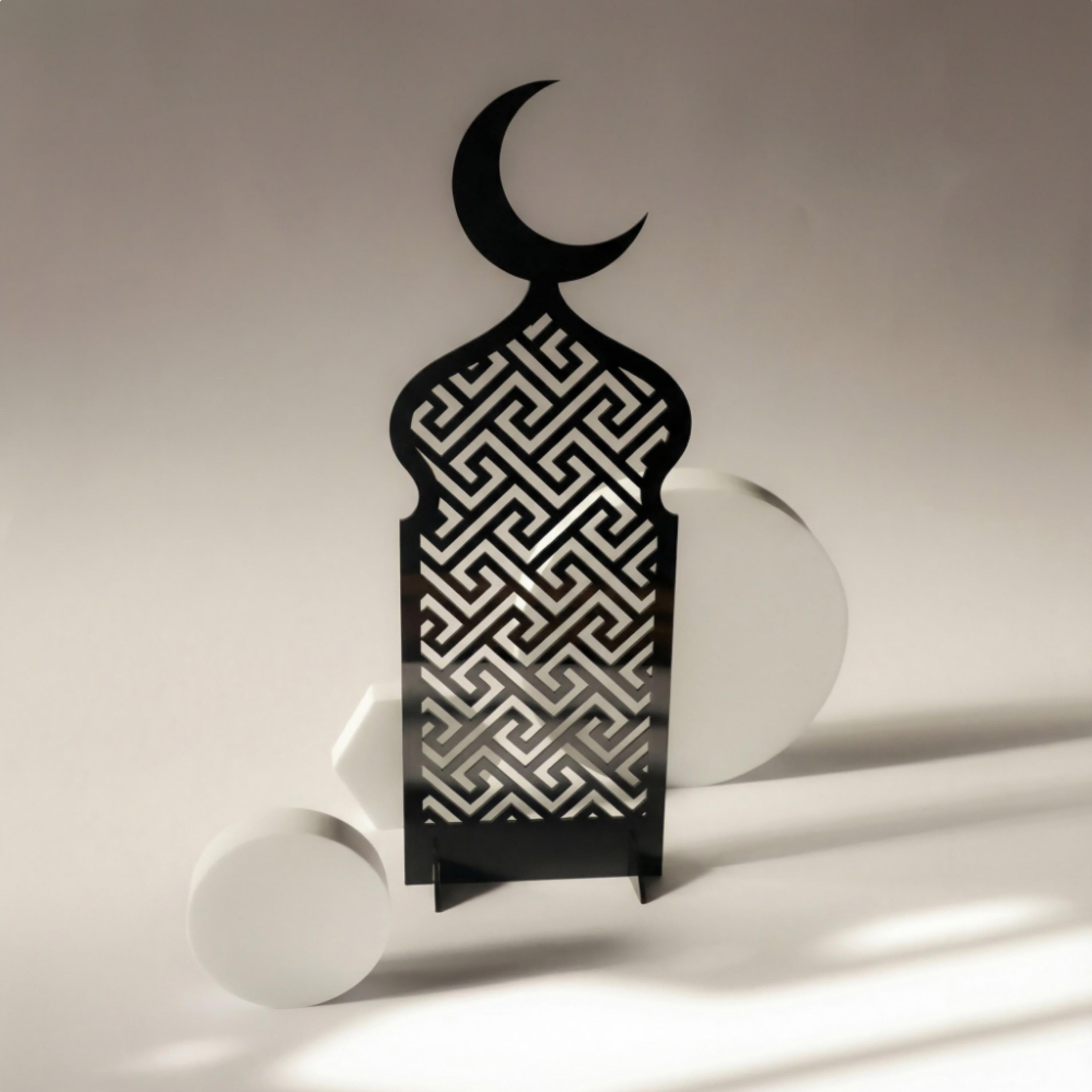 Islamic Crescent Decorative Acrylic Stand-household-decor-decorativeobjectsandsculptures-image-3