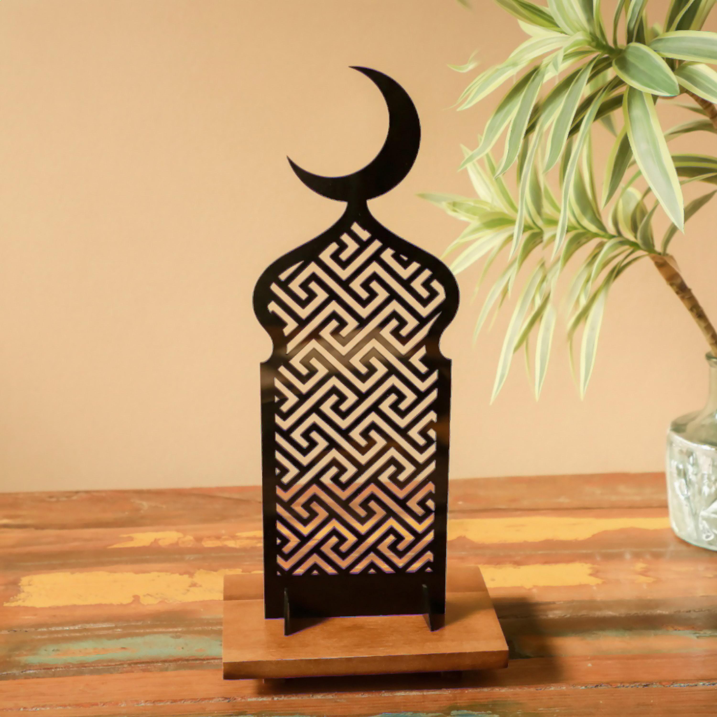 Islamic Crescent Decorative Acrylic Stand-household-decor-decorativeobjectsandsculptures-image-4