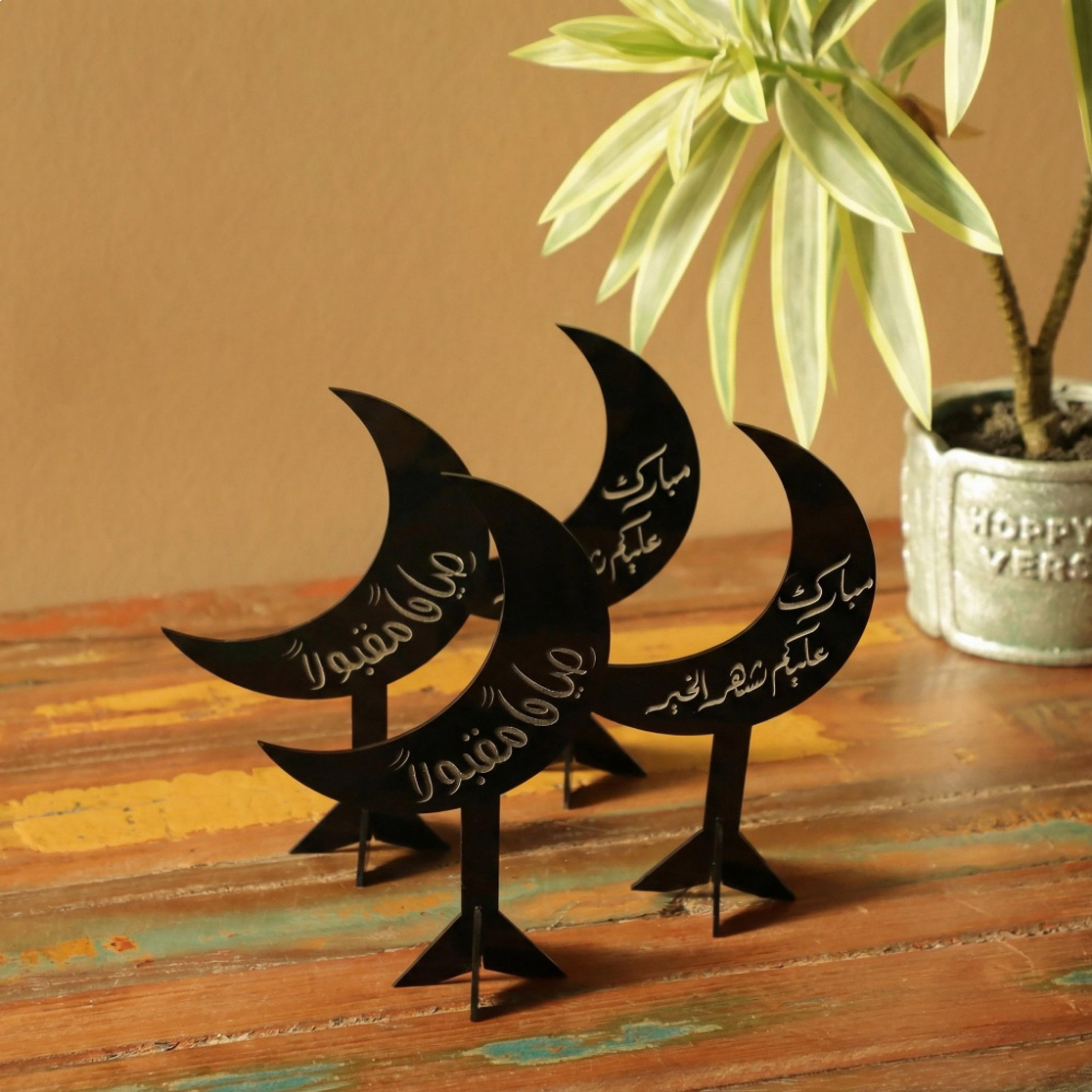 Acrylic Crescent Ramadan Decorative Stands-household-decor-decorativeobjectsandsculptures-image-3