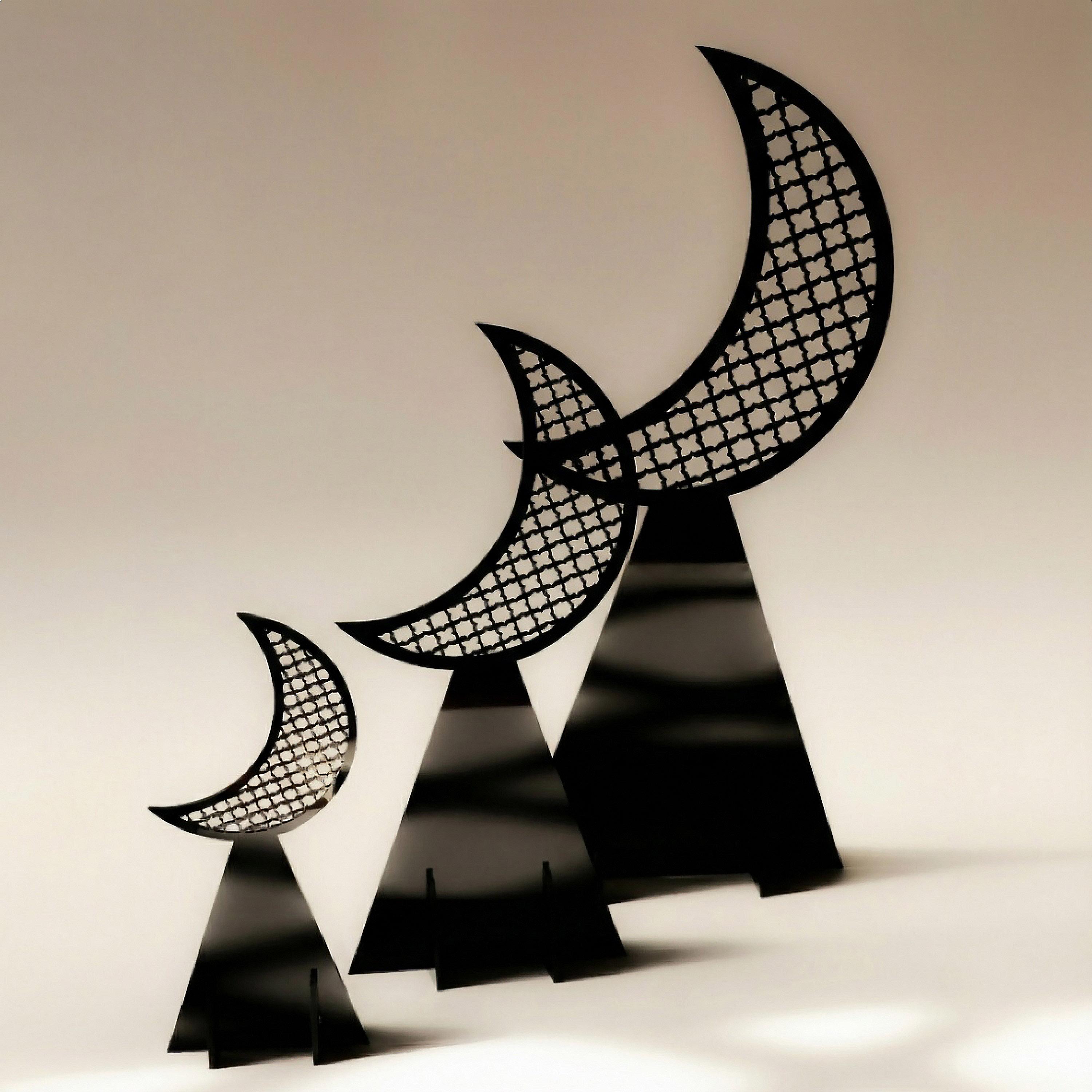 Islamic Crescent Decorative Stands, Set of Three-household-decor-decorativeobjectsandsculptures-image-4