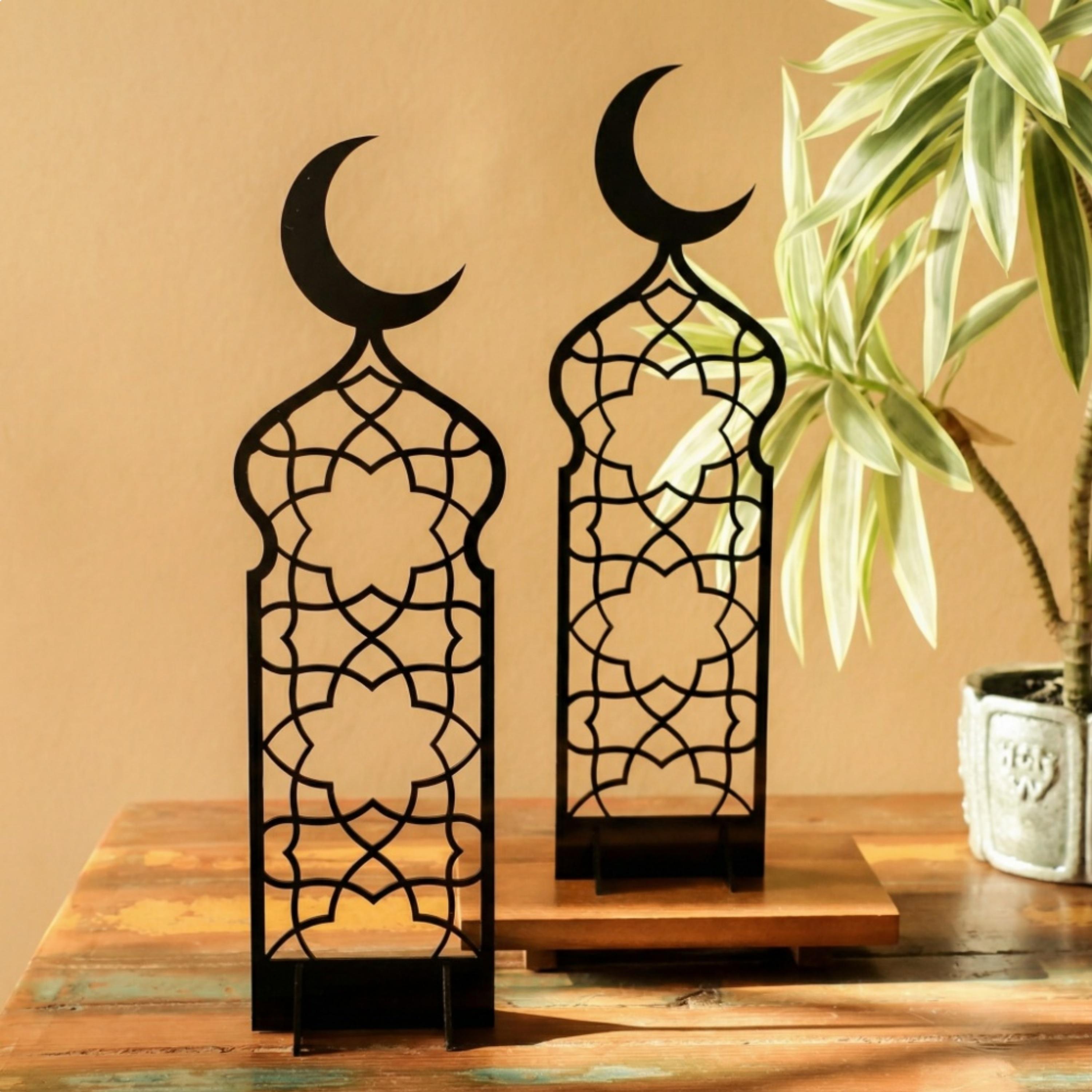 Crescent Minaret Decorative Stands, Set of Two-household-decor-decorativeobjectsandsculptures-image-2