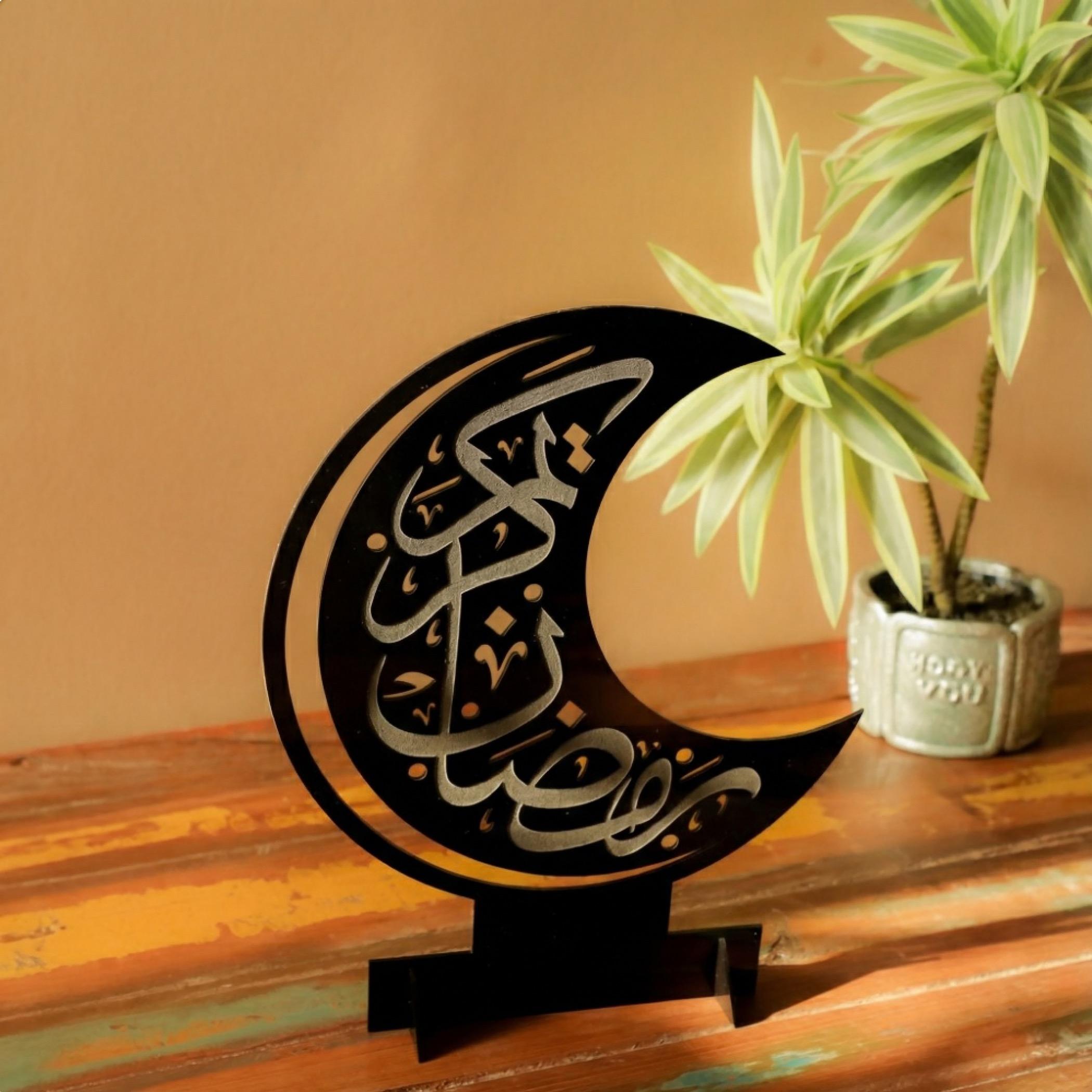 Crescent Ramadan Kareem Decorative Stand-household-decor-decorativeobjectsandsculptures-image-2