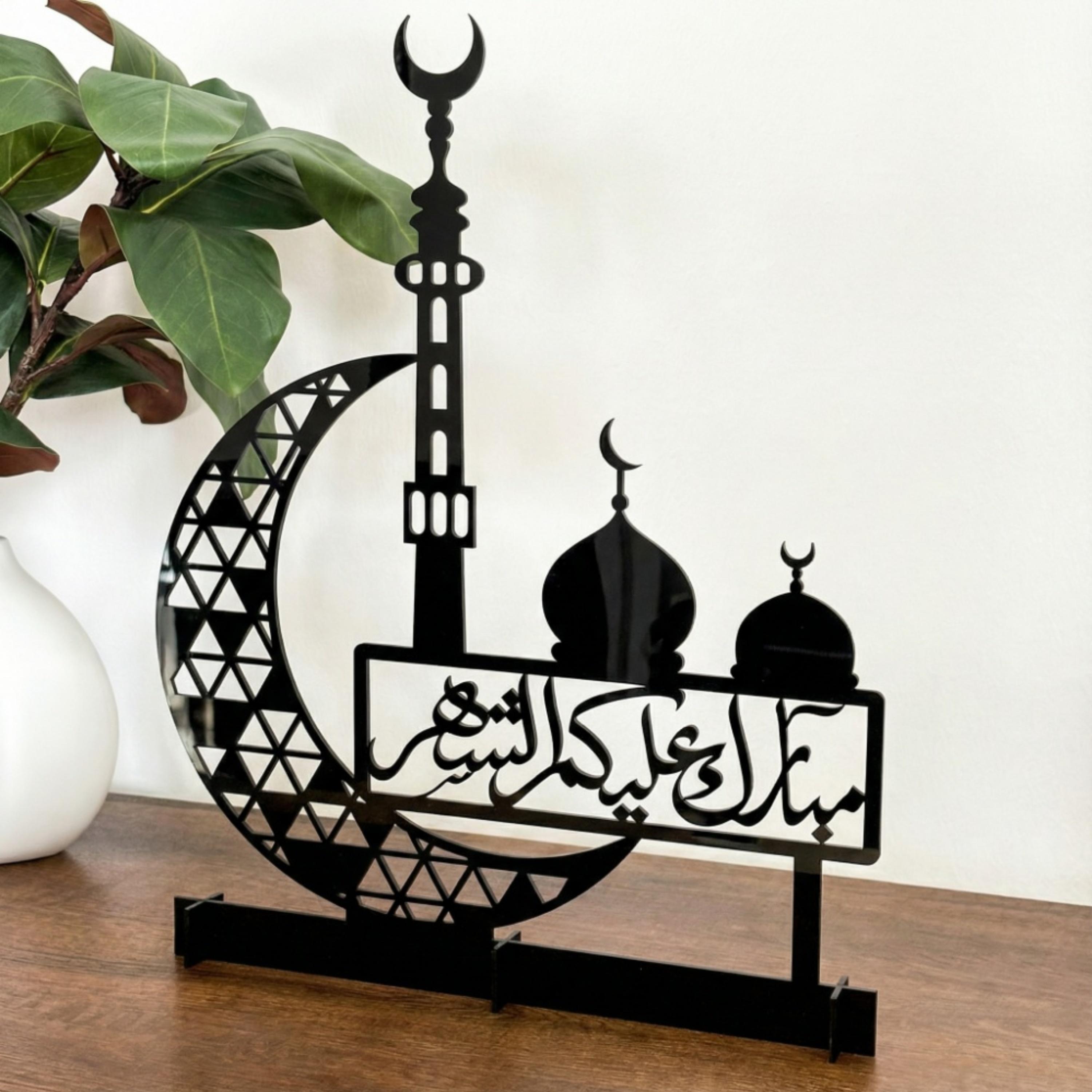 Acrylic Ramadan Crescent Mosque Decoration-household-decor-decorativeobjectsandsculptures-image-3