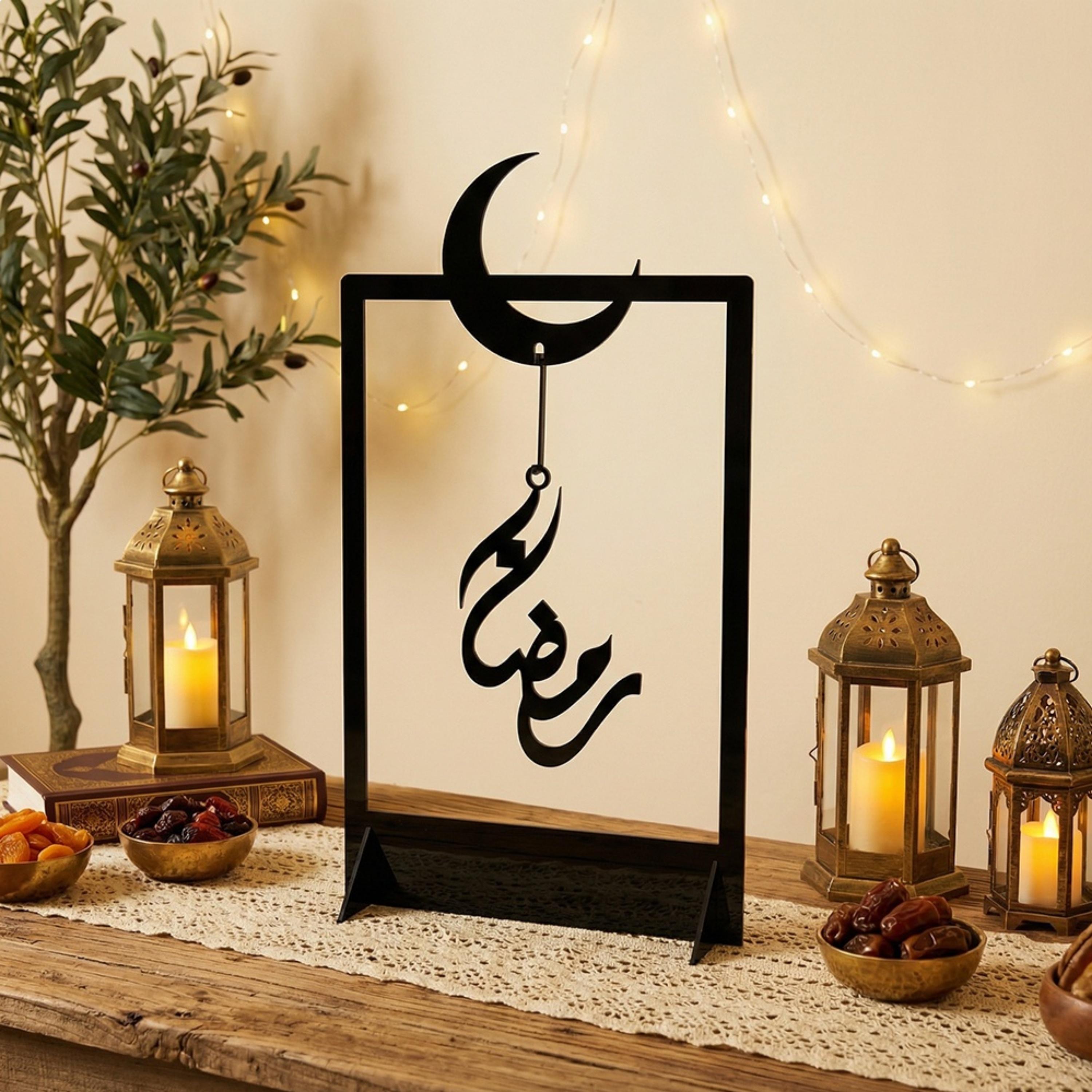 Acrylic Ramadan Crescent Stand-household-decor-decorativeobjectsandsculptures-image-1