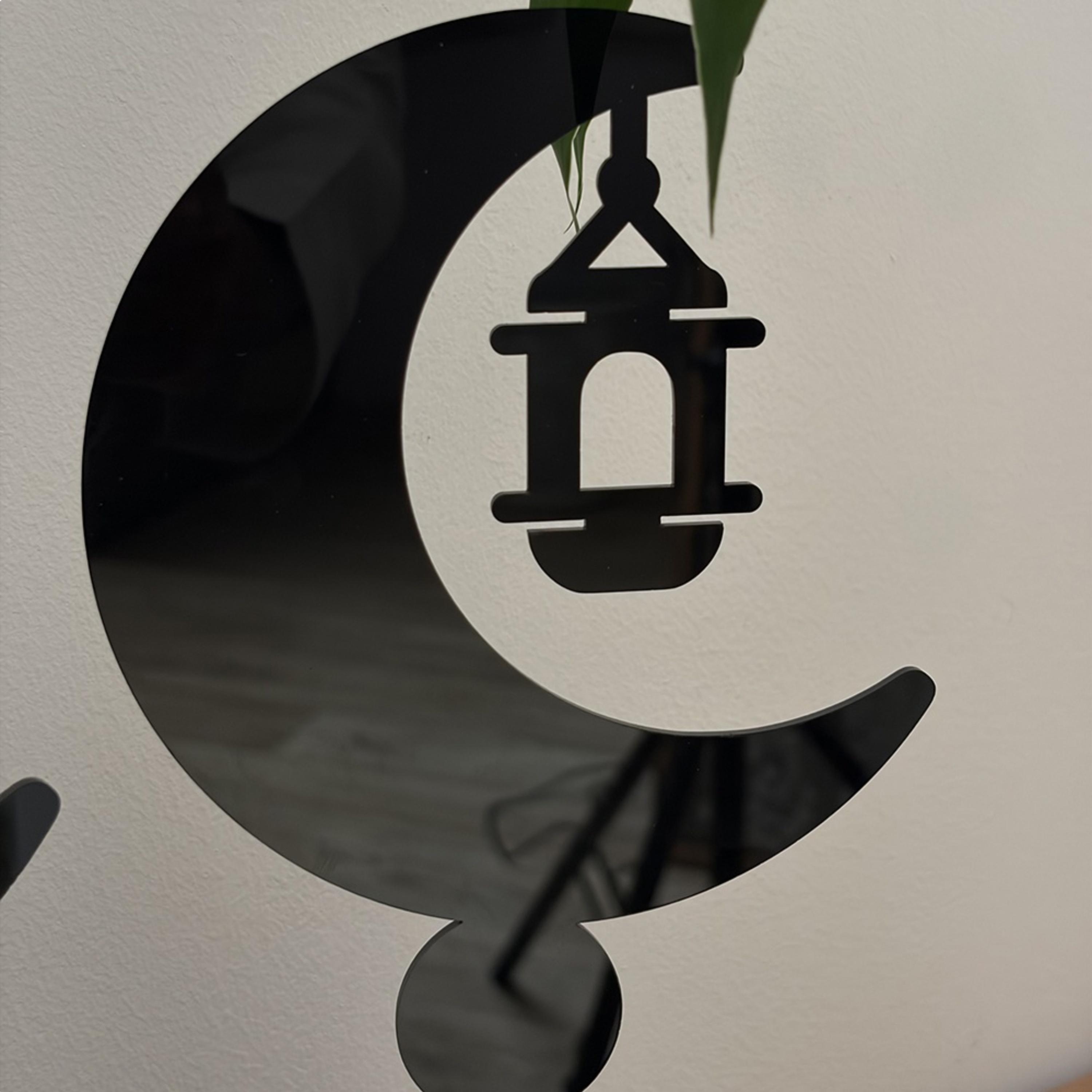 Acrylic Crescent Lantern Decorative Stands-household-decor-decorativeobjectsandsculptures-image-1