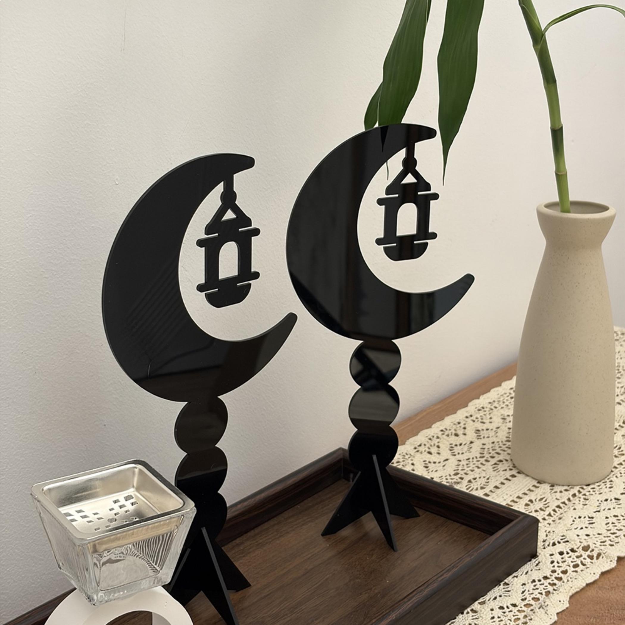 Acrylic Crescent Lantern Decorative Stands-household-decor-decorativeobjectsandsculptures-image-2
