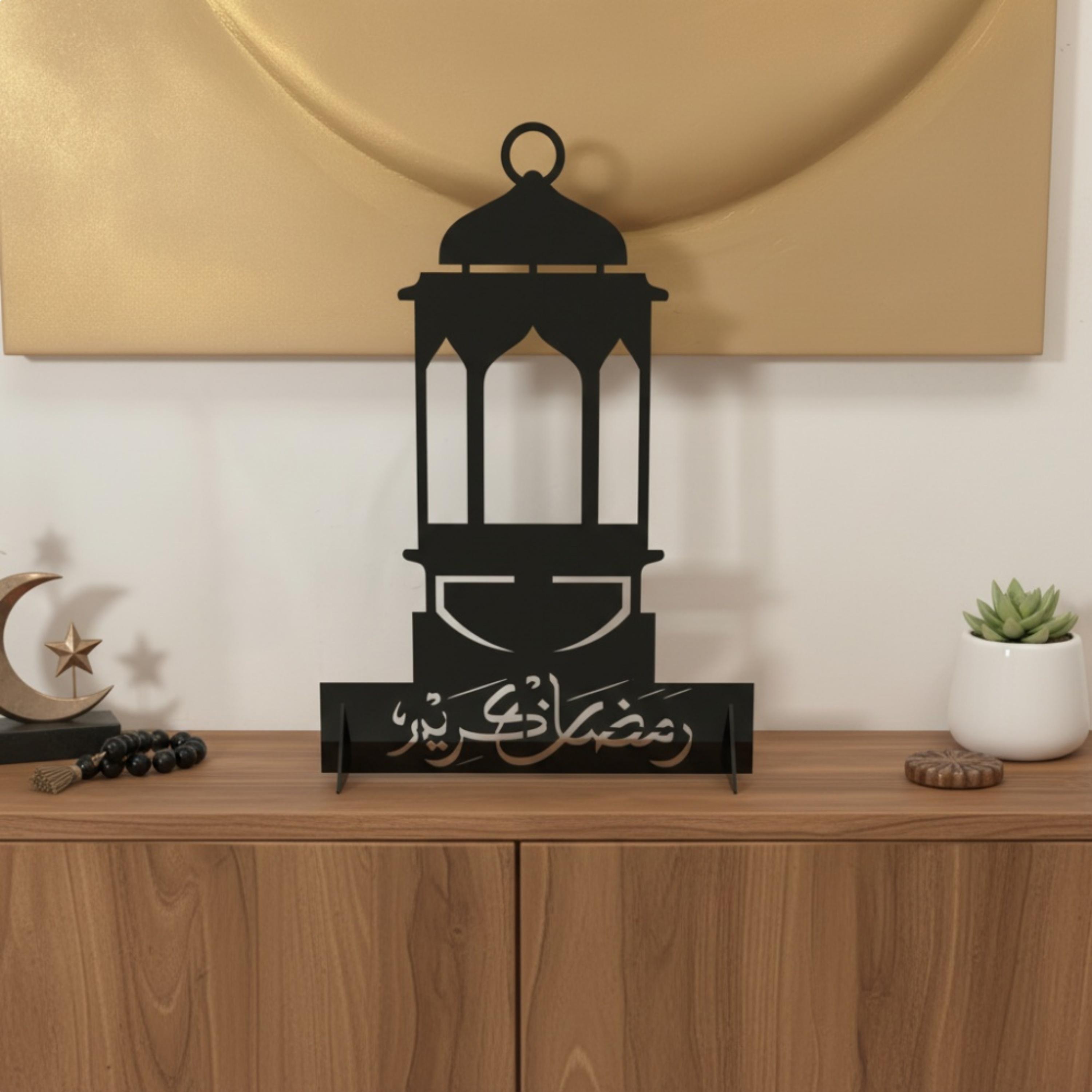 Acrylic Ramadan Lantern Decorative Stand 50cm-household-walldecorandmirrors-wallart-image-1