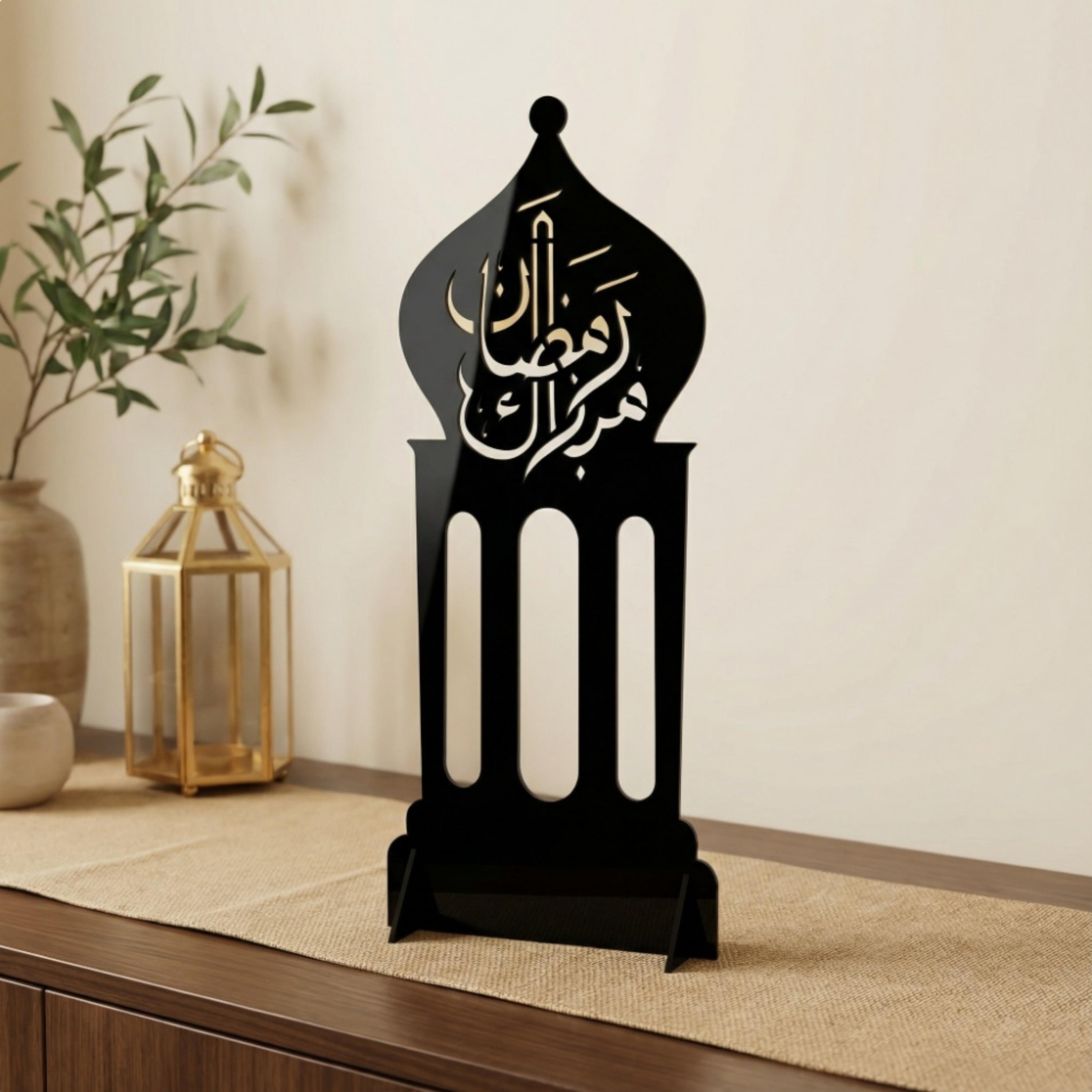 Acrylic Ramadan Lantern Decorative Stand-household-walldecorandmirrors-wallart-image-2