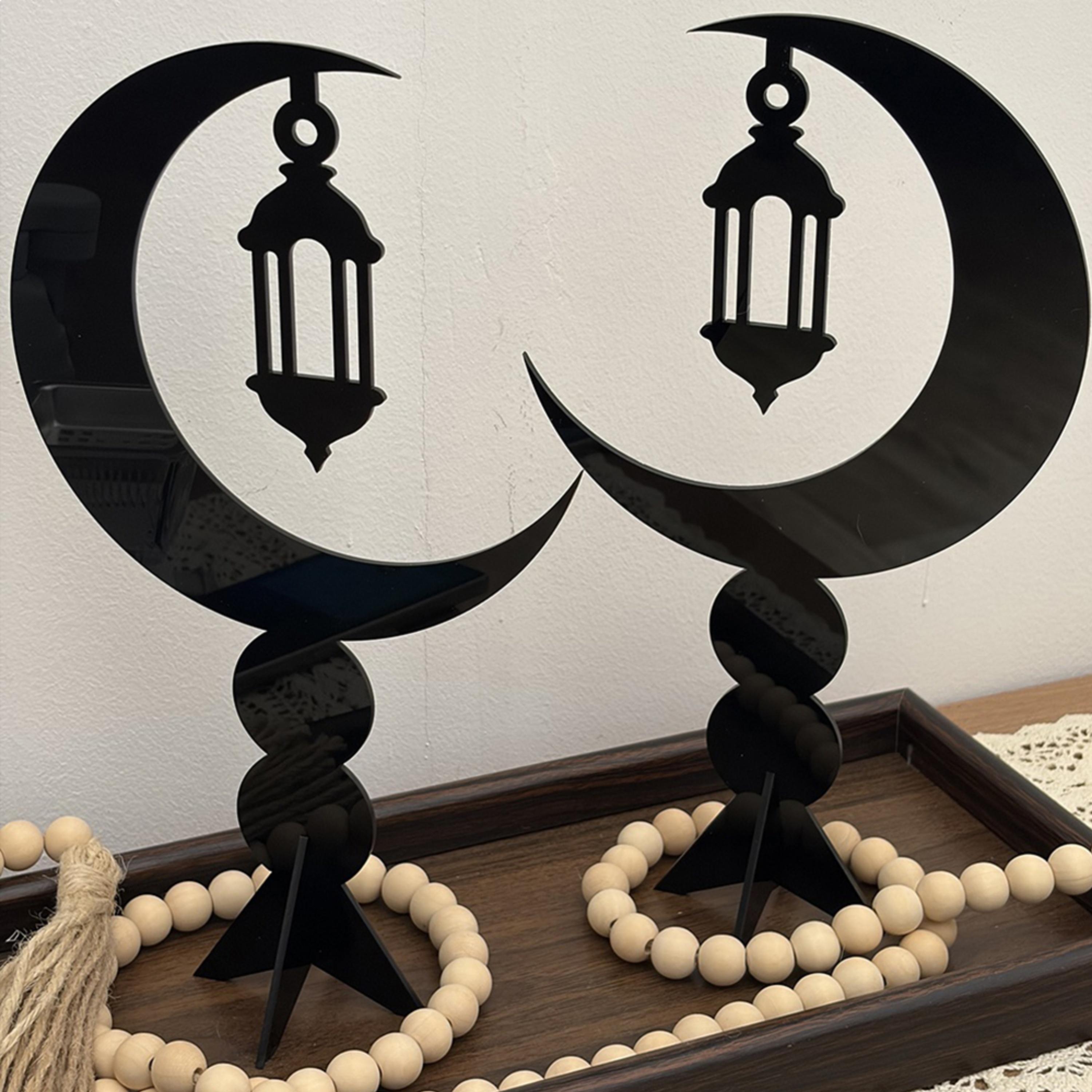 Crescent Lantern Acrylic Decorative Stands-household-decor-decorativeobjectsandsculptures-image-1