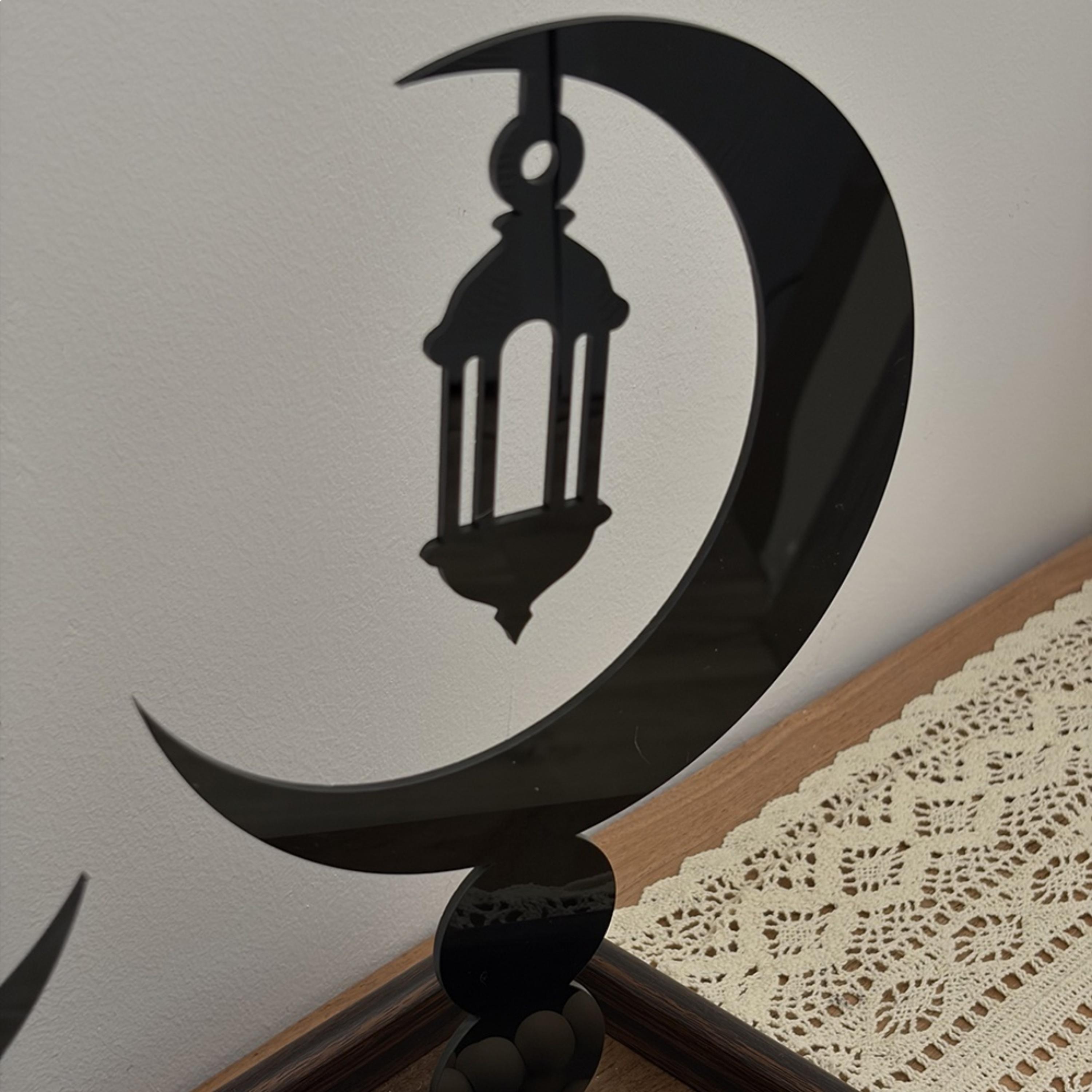 Crescent Lantern Acrylic Decorative Stands-household-decor-decorativeobjectsandsculptures-image-3