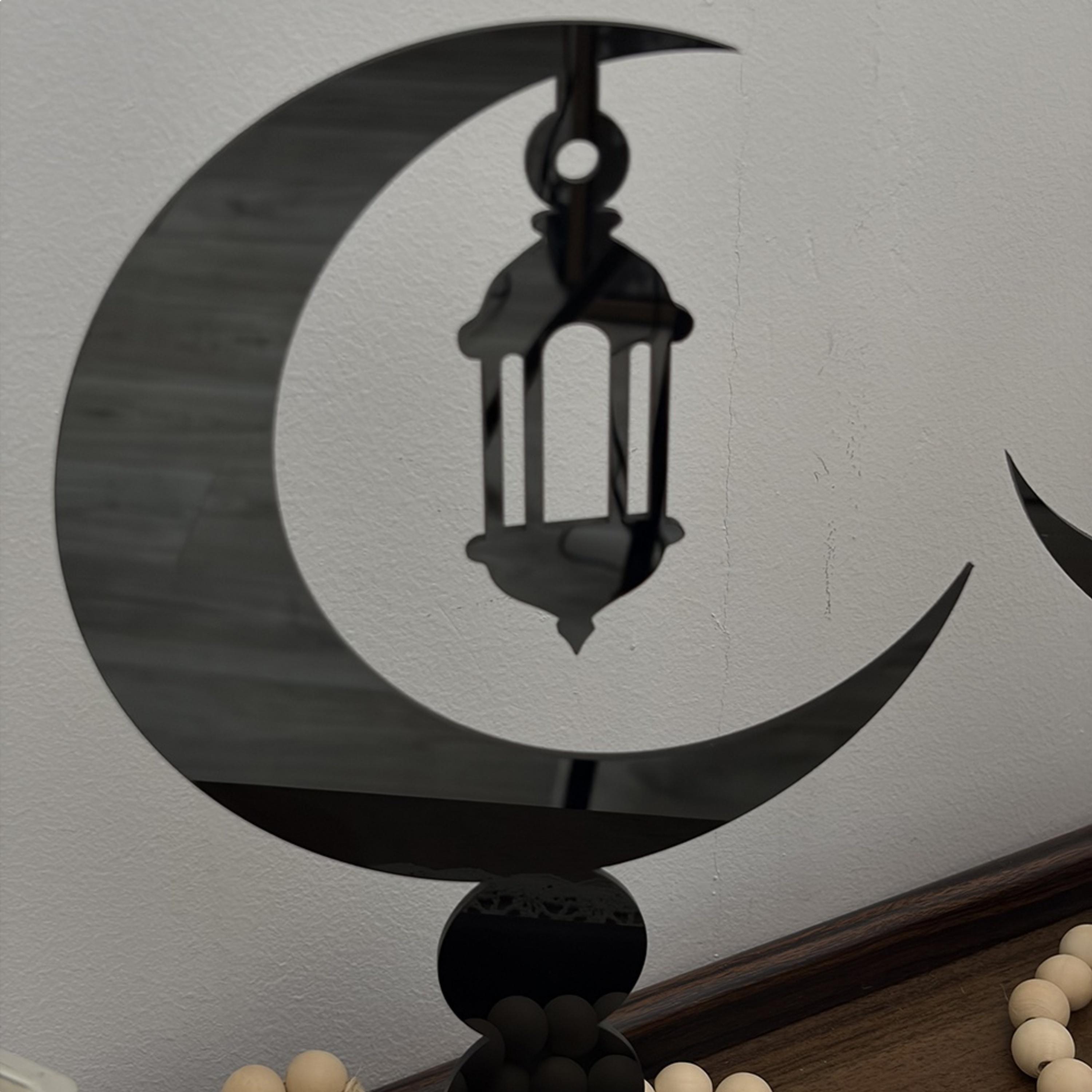 Crescent Lantern Acrylic Decorative Stands-household-decor-decorativeobjectsandsculptures-image-4