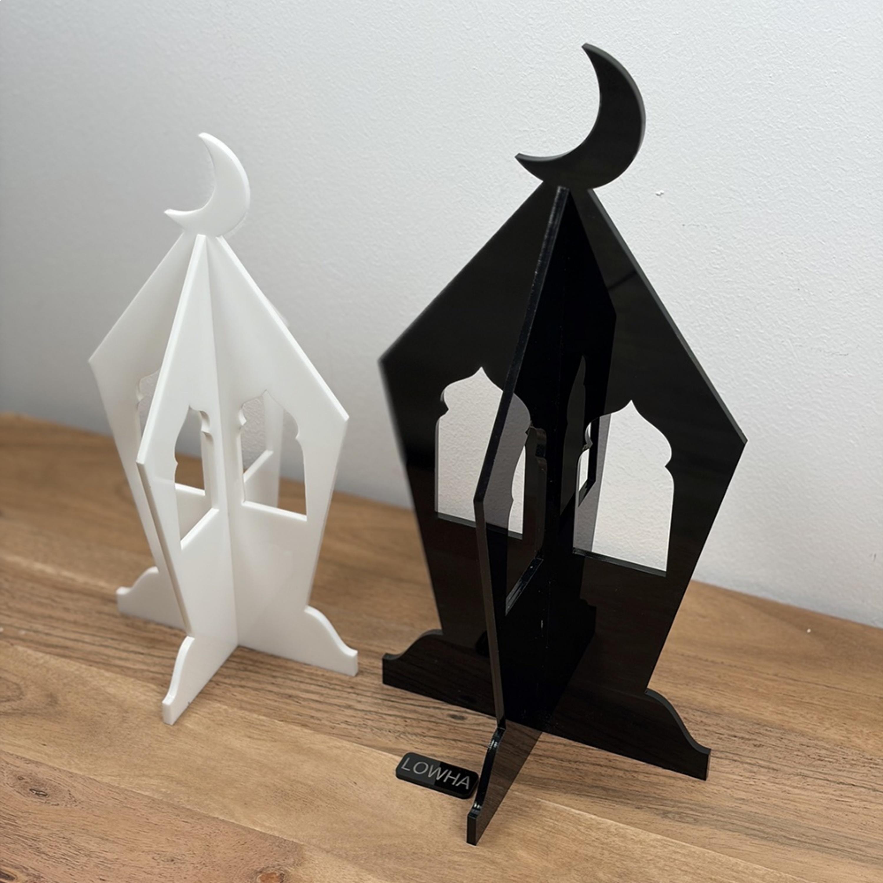 Acrylic Ramadan Lantern Crescent Moon Decor-household-decor-decorativeobjectsandsculptures-image-1