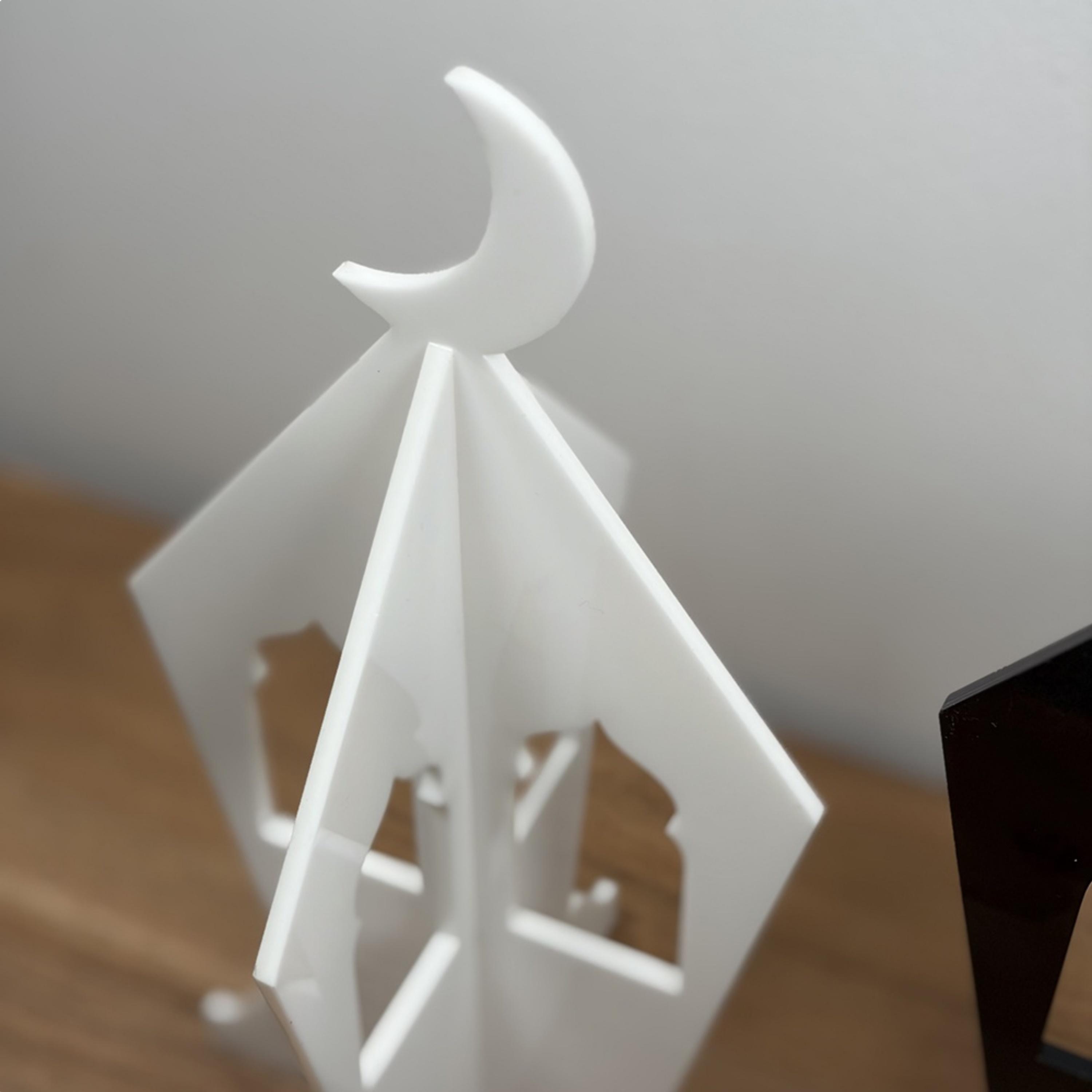 Acrylic Ramadan Lantern Crescent Moon Decor-household-decor-decorativeobjectsandsculptures-image-2