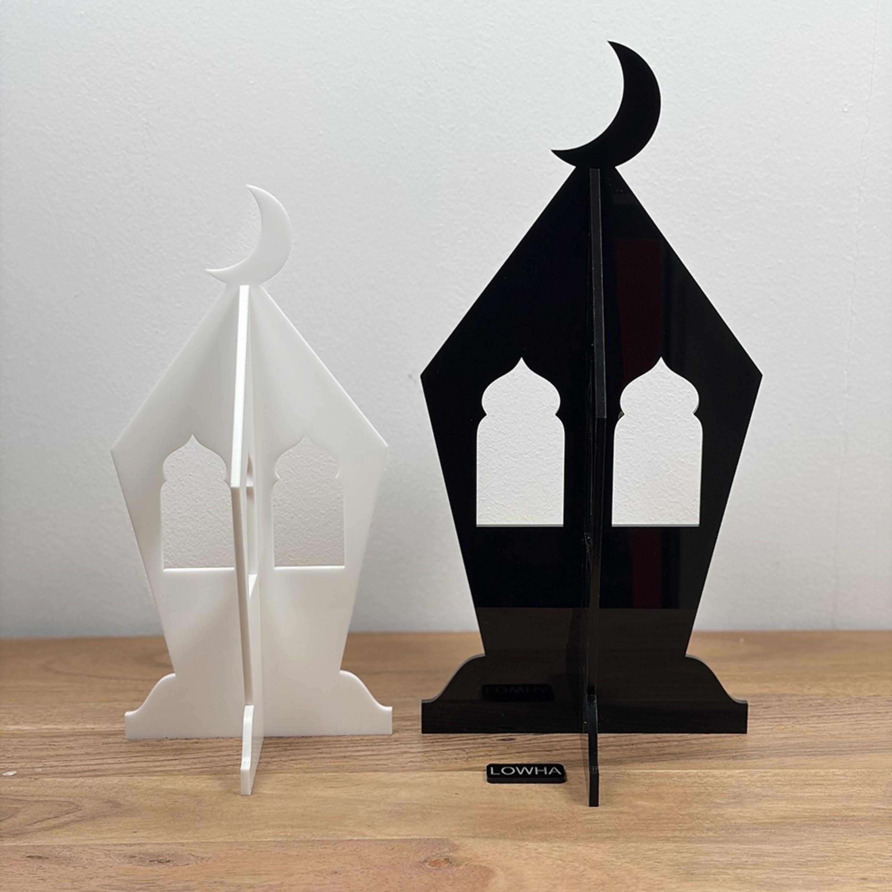 Acrylic Ramadan Lantern Crescent Moon Decor-household-decor-decorativeobjectsandsculptures-image-3