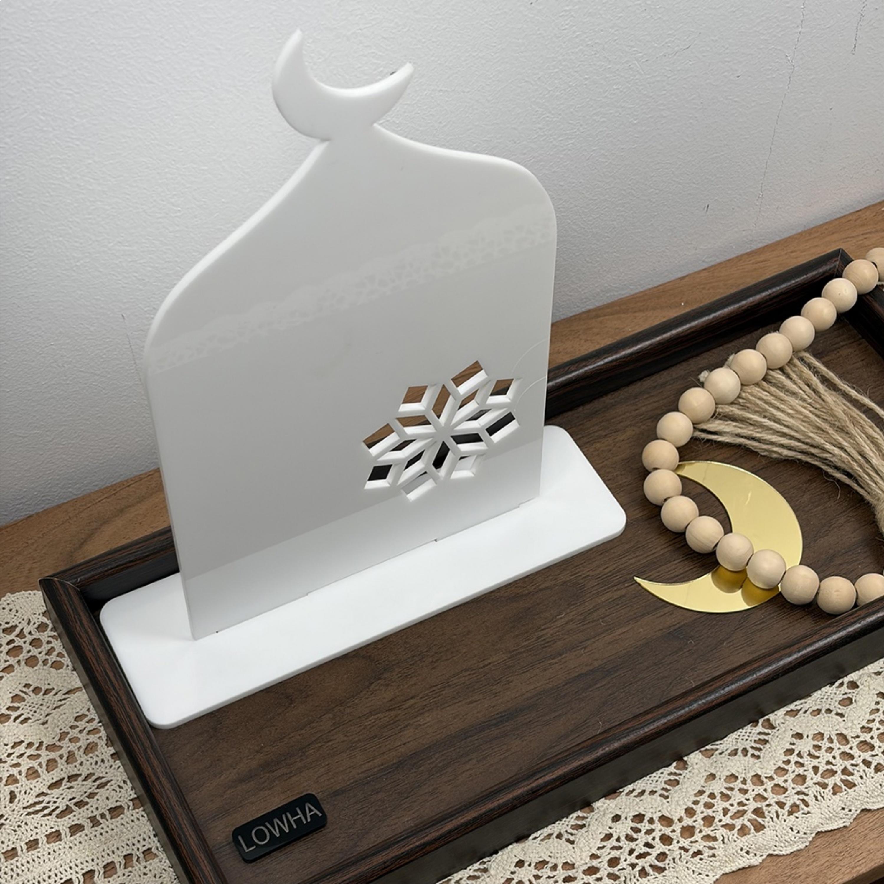 Acrylic Decorative Crescent Stand, 16x28 cm-household-decor-decorativeobjectsandsculptures-image-1
