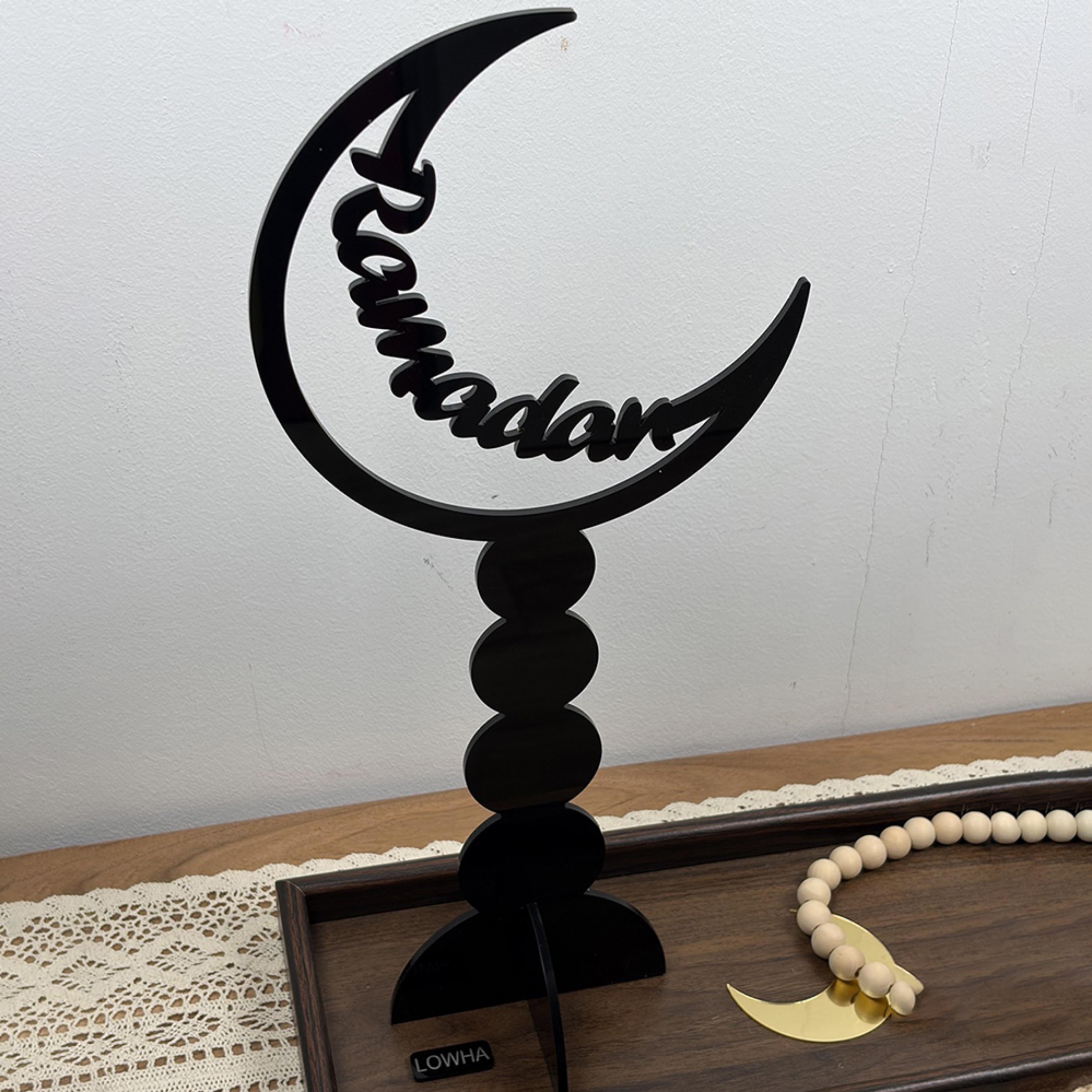 Acrylic Crescent Ramadan Stand-household-decor-decorativeobjectsandsculptures-image-1
