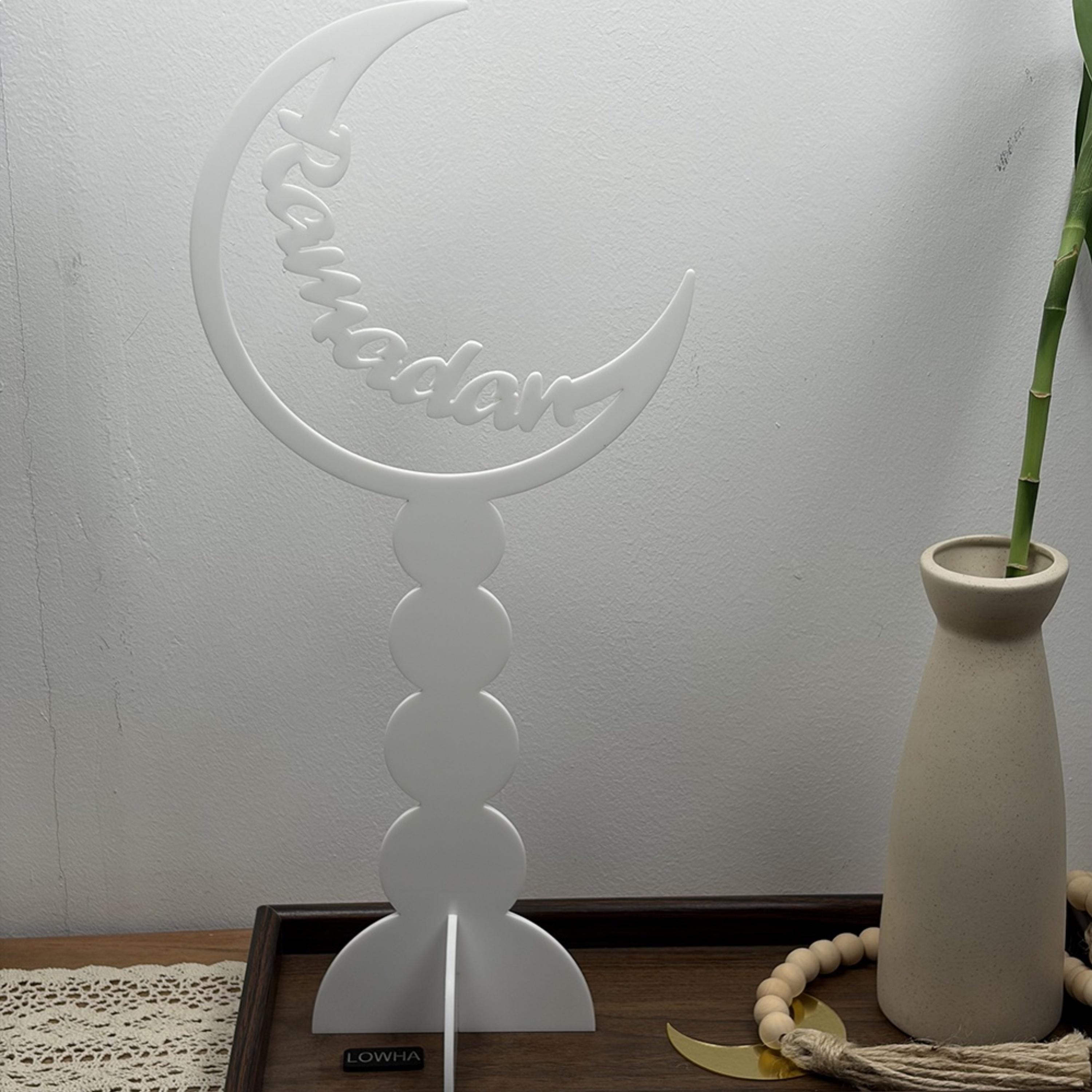 Acrylic Decorative Ramadan Crescent Stand-household-decor-decorativeobjectsandsculptures-image-2