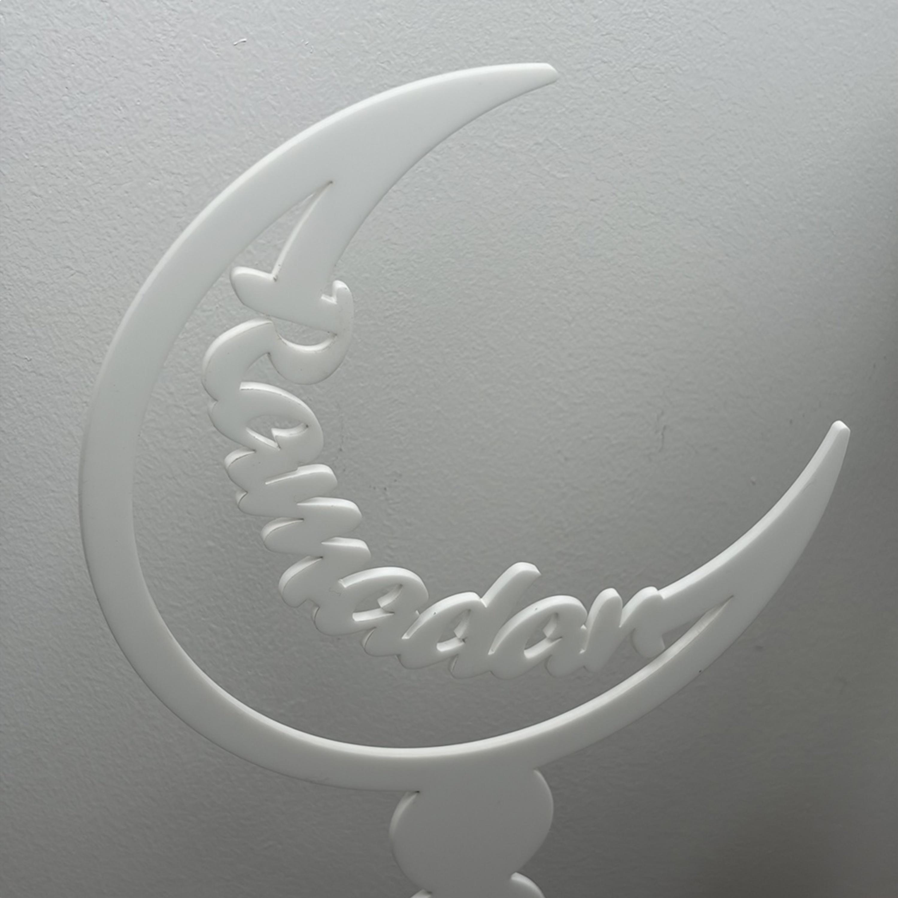 Acrylic Decorative Ramadan Crescent Stand-household-decor-decorativeobjectsandsculptures-image-3