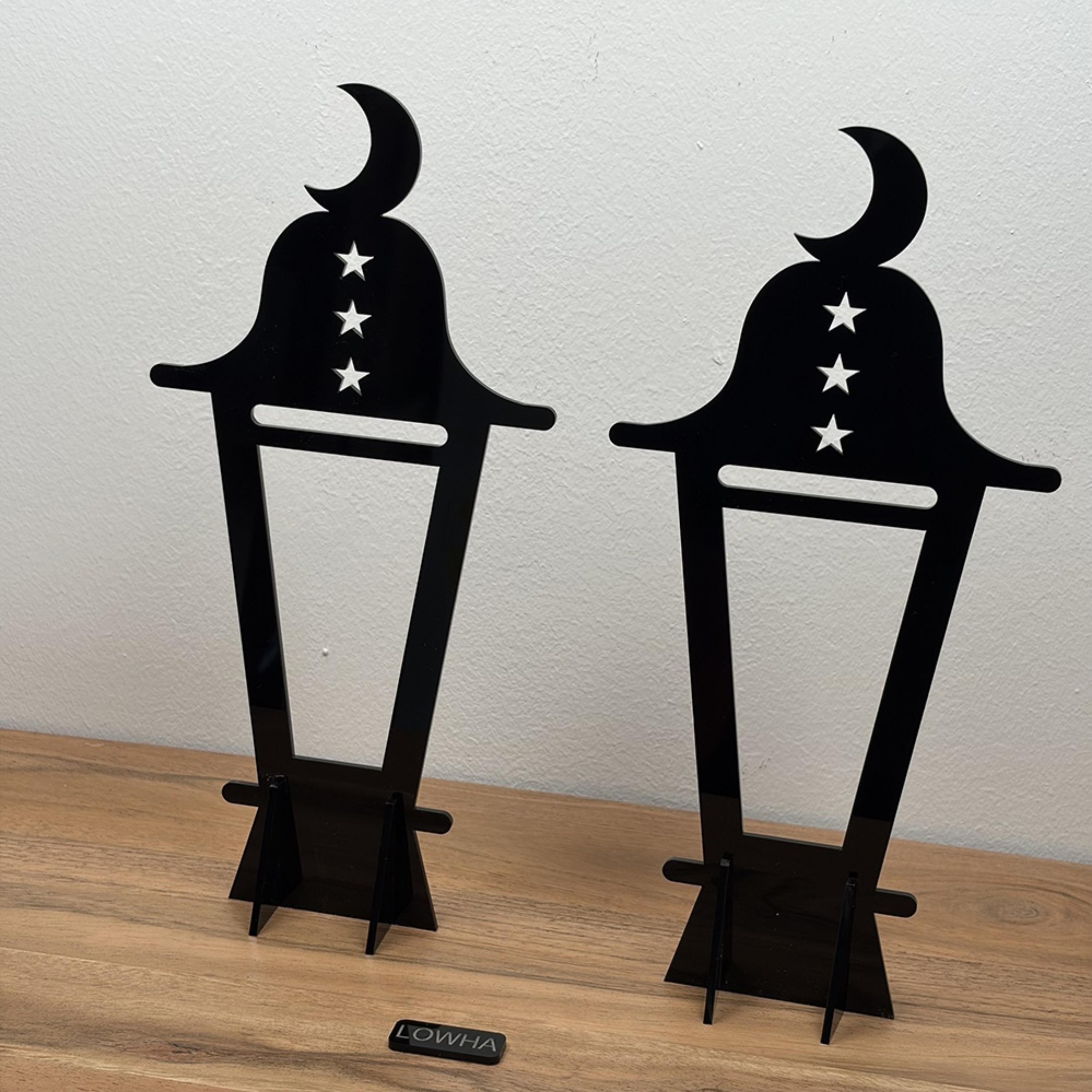 Acrylic Ramadan Lantern Crescent Stands-household-decor-decorativeobjectsandsculptures-image-1