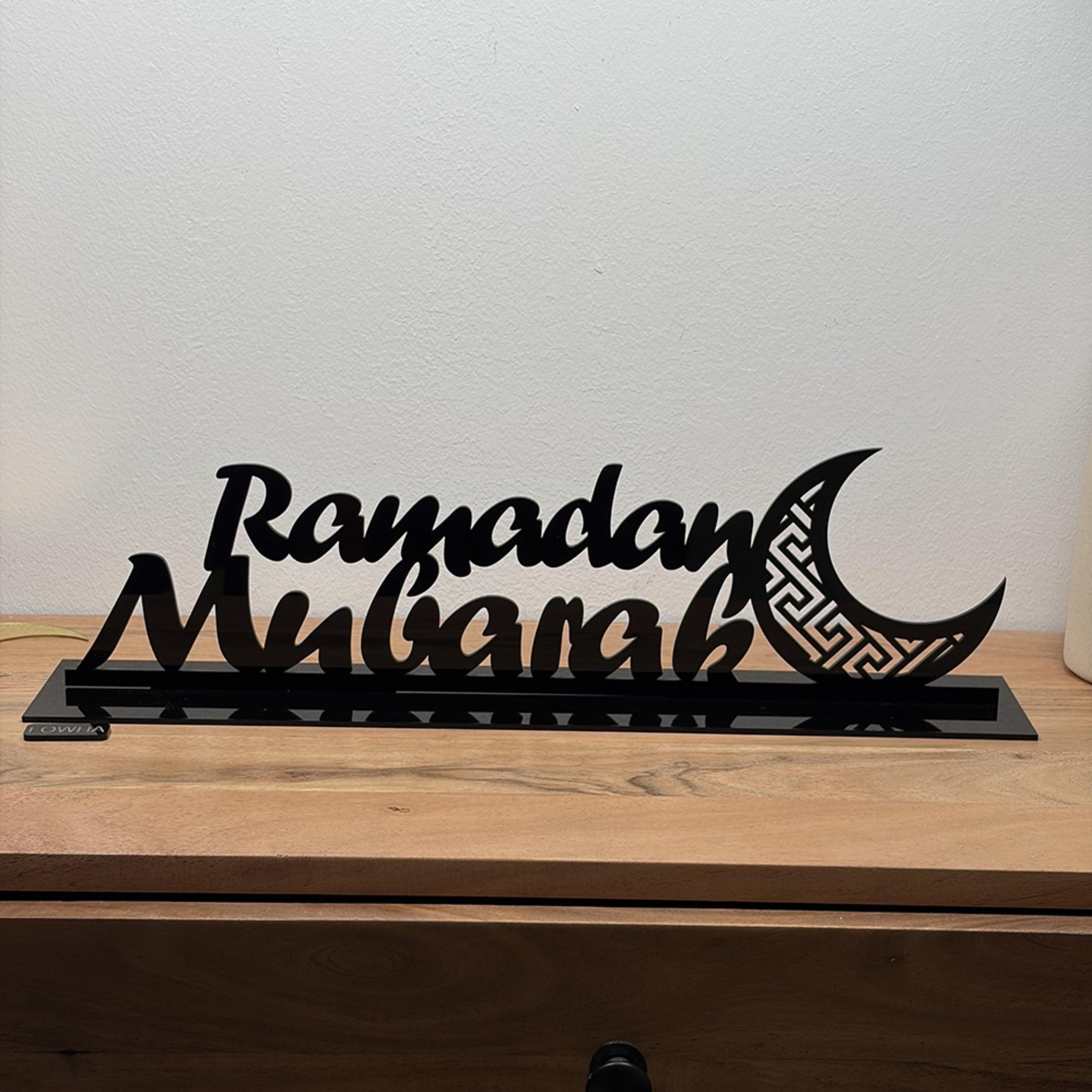 Acrylic Ramadan Mubarak Decorative Stand-household-decor-decorativeobjectsandsculptures-image-1