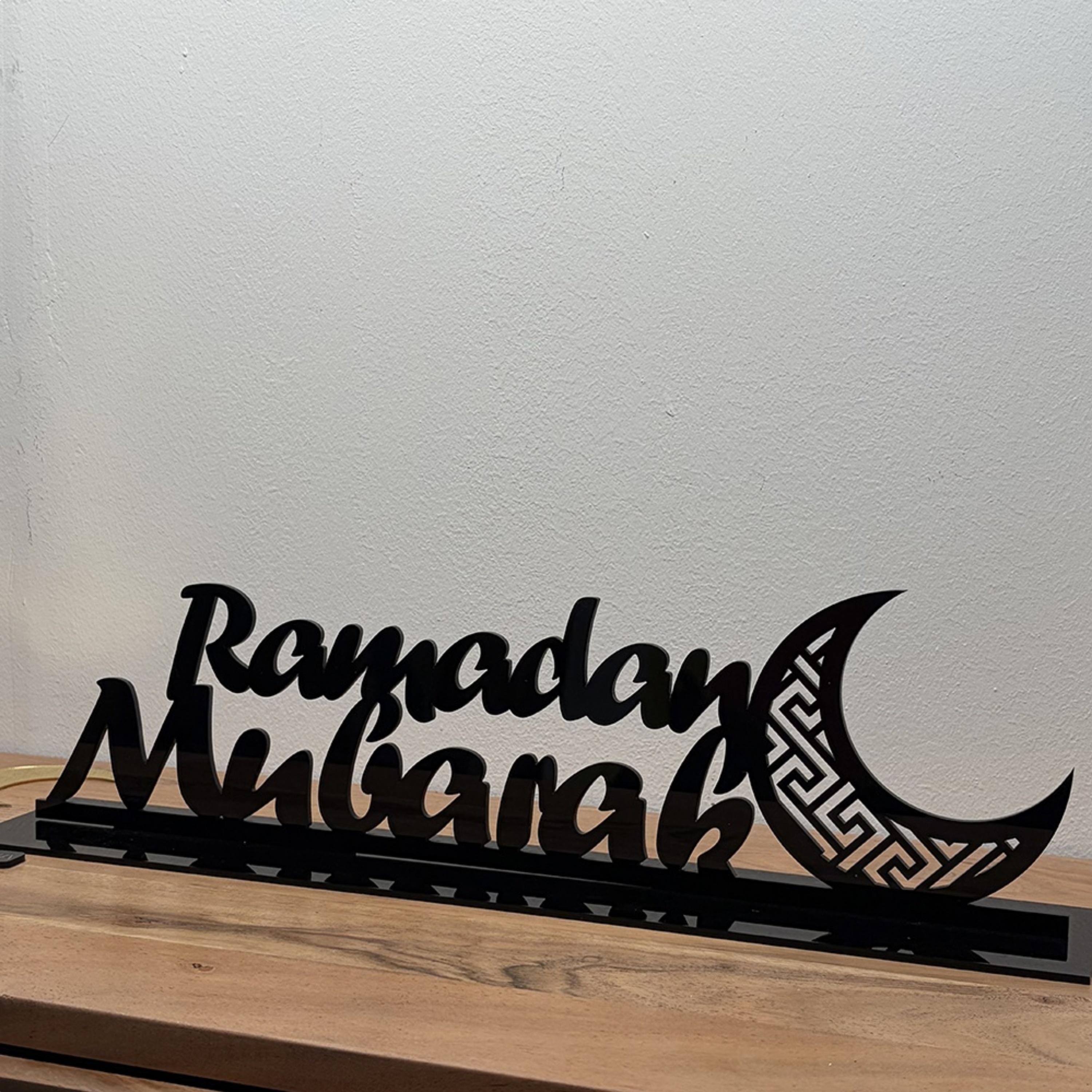 Acrylic Ramadan Mubarak Decorative Stand-household-decor-decorativeobjectsandsculptures-image-2