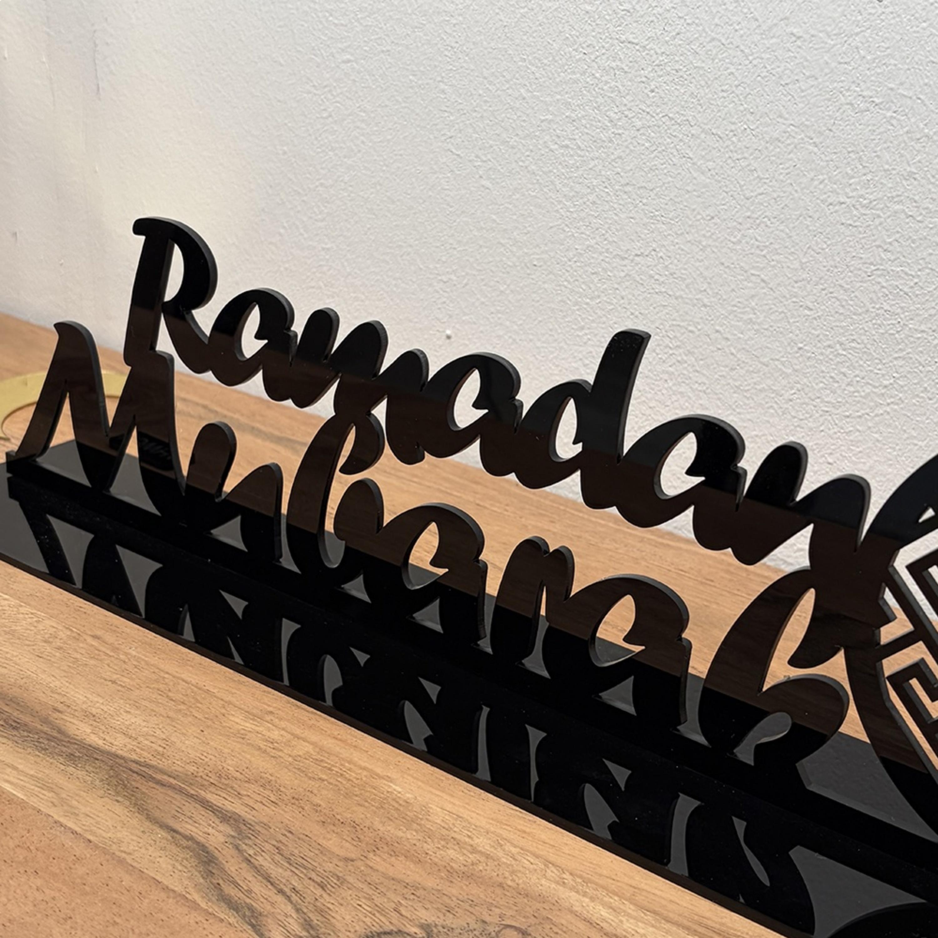 Acrylic Ramadan Mubarak Decorative Stand-household-decor-decorativeobjectsandsculptures-image-3