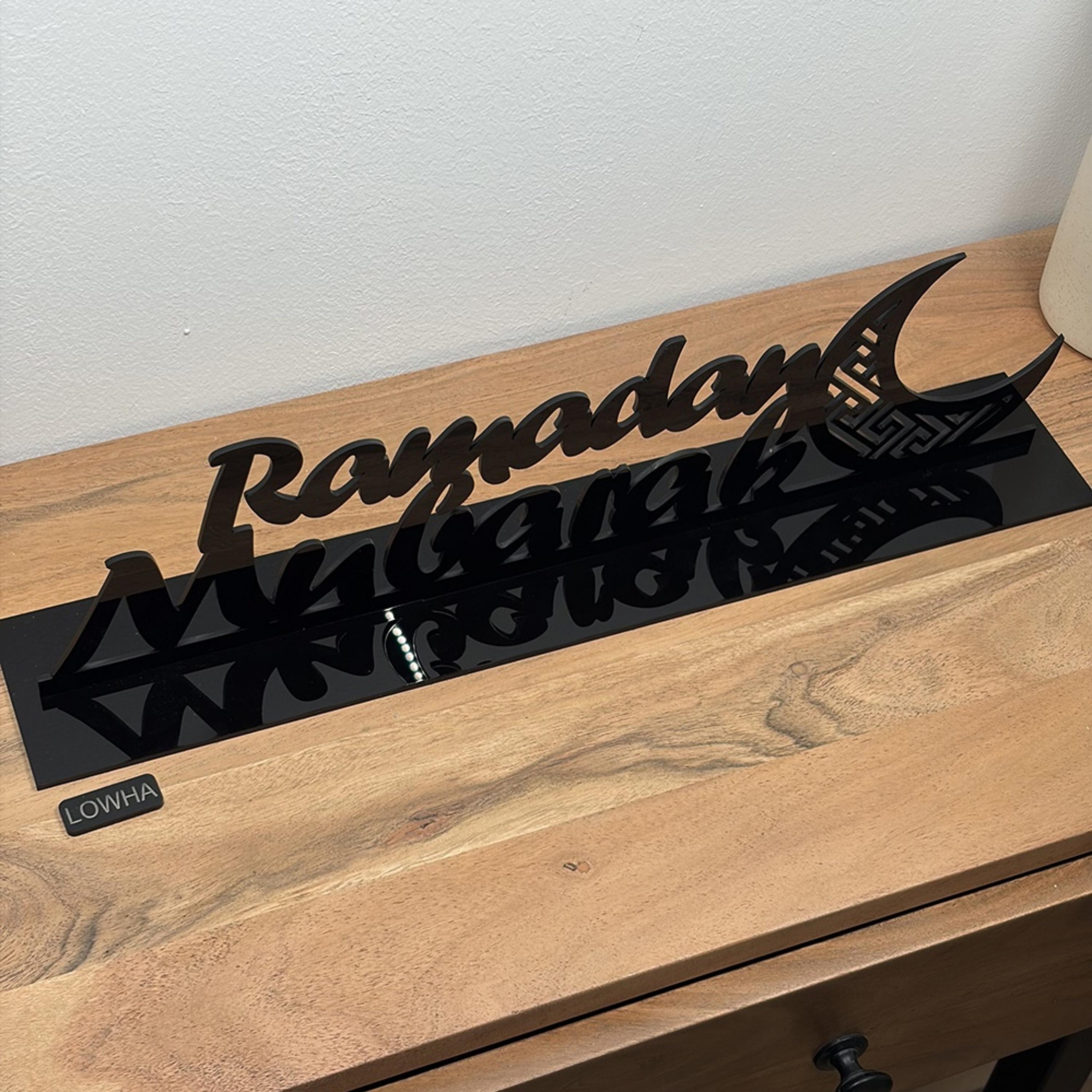 Acrylic Ramadan Mubarak Decorative Stand-household-decor-decorativeobjectsandsculptures-image-4