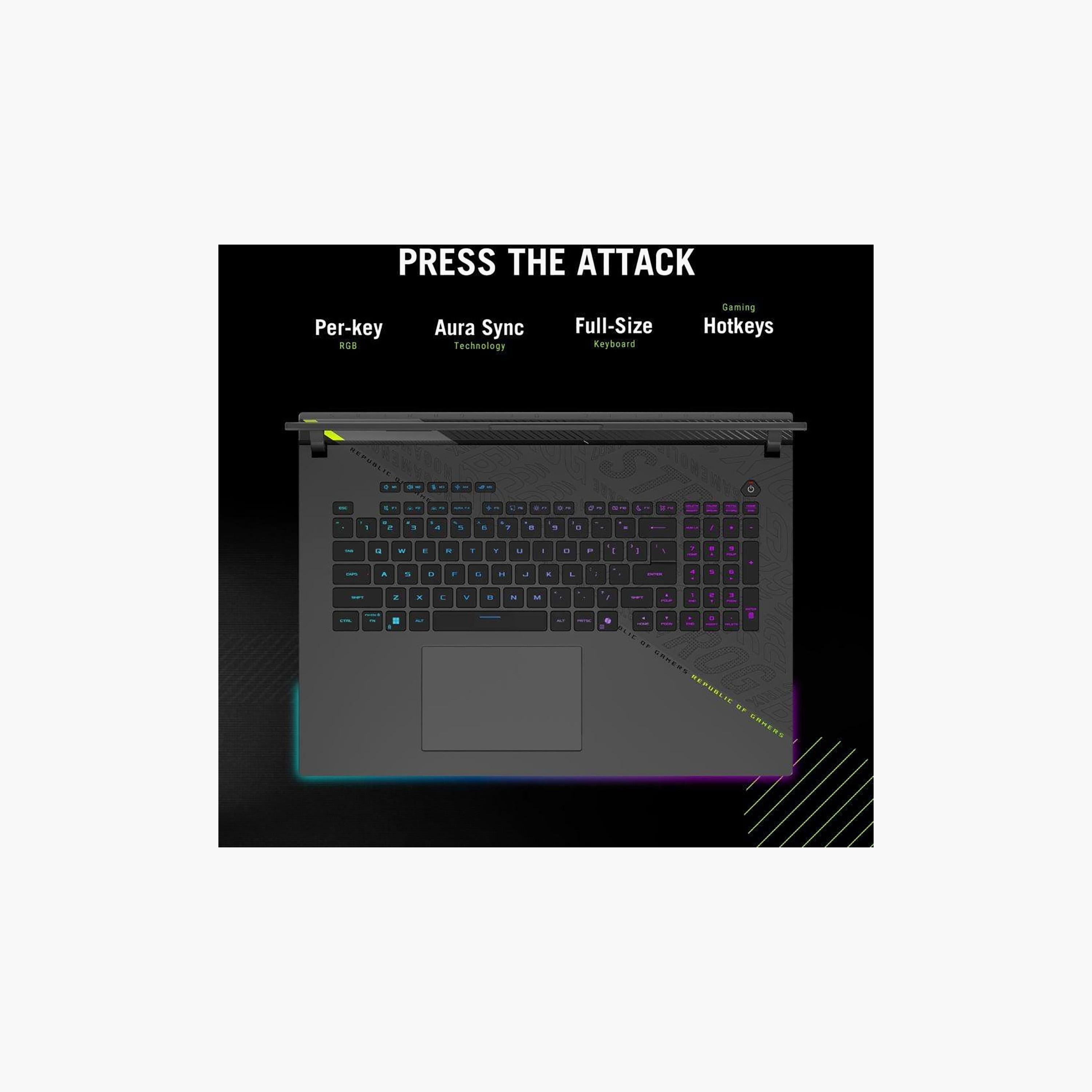 روج ستريكس G18 (2025) - i9-14900HX 18" 2.5K 1 تيرا SSD رام 32 جيجا كارت RTX 5070 8 جيجا من أسوس-electronics-laptops-image-7
