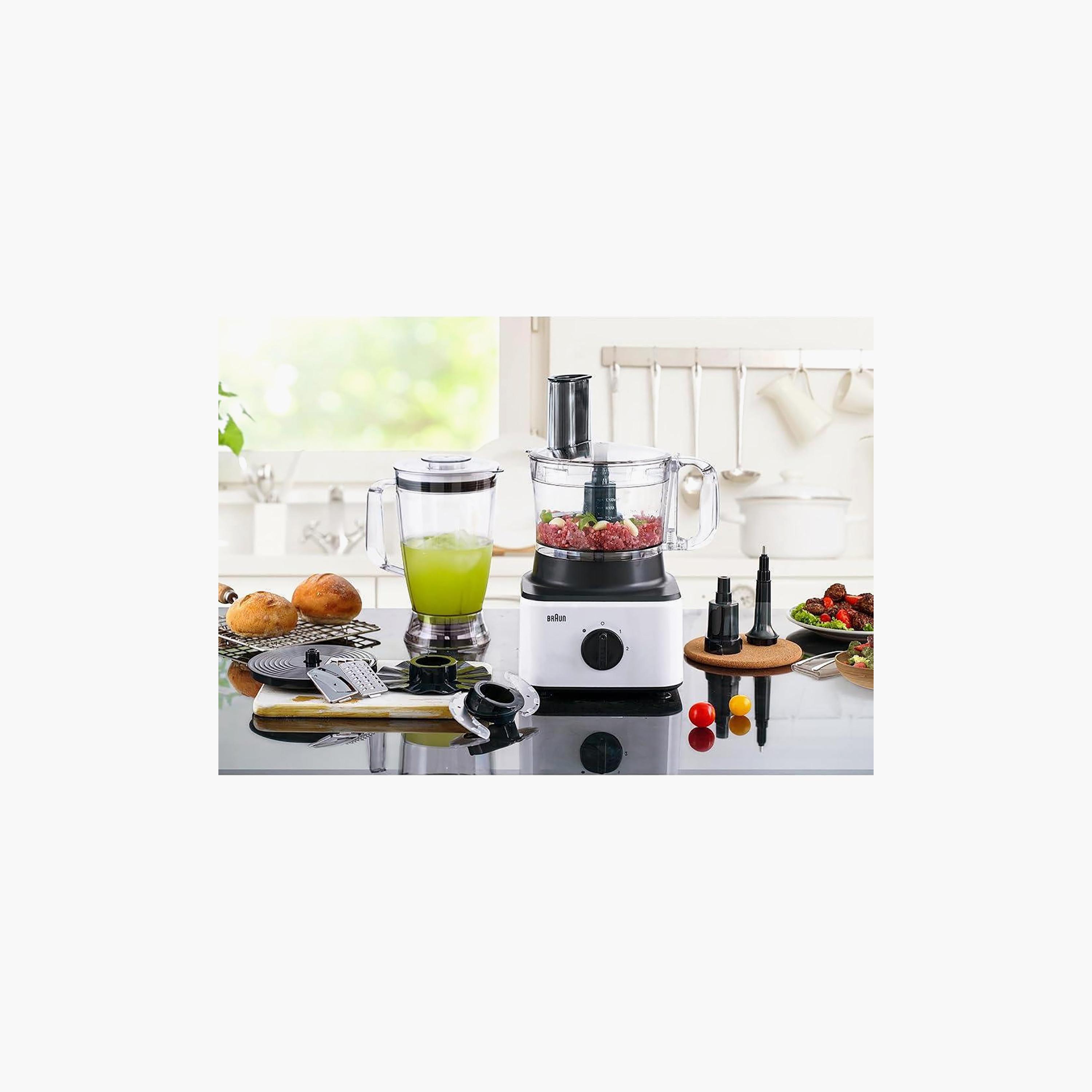 Braun 8-in-1 Food Processor, 750W, 2.1L Bowl, 1.8L Blender, 2 Speeds, Chop, Slice, Grate, Whisk-household-appliances-kitchenappliances-blendersmixersandgrinders-image-6