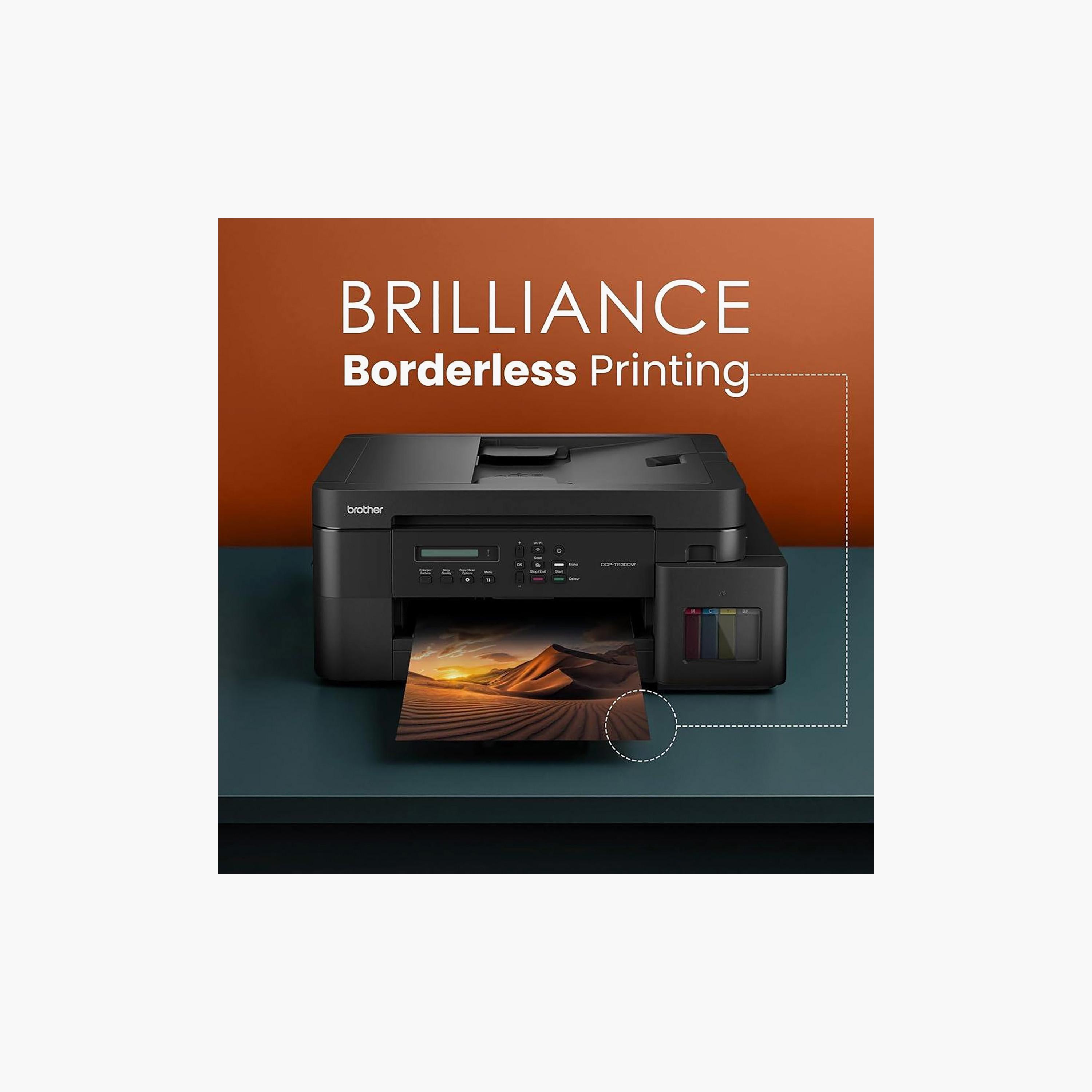 Brother All In One High Speed Multi Fucnction Wireless Ink Tank Printer Black | DCP-T830DW-electronics-accessories-computeraccesories-image-3