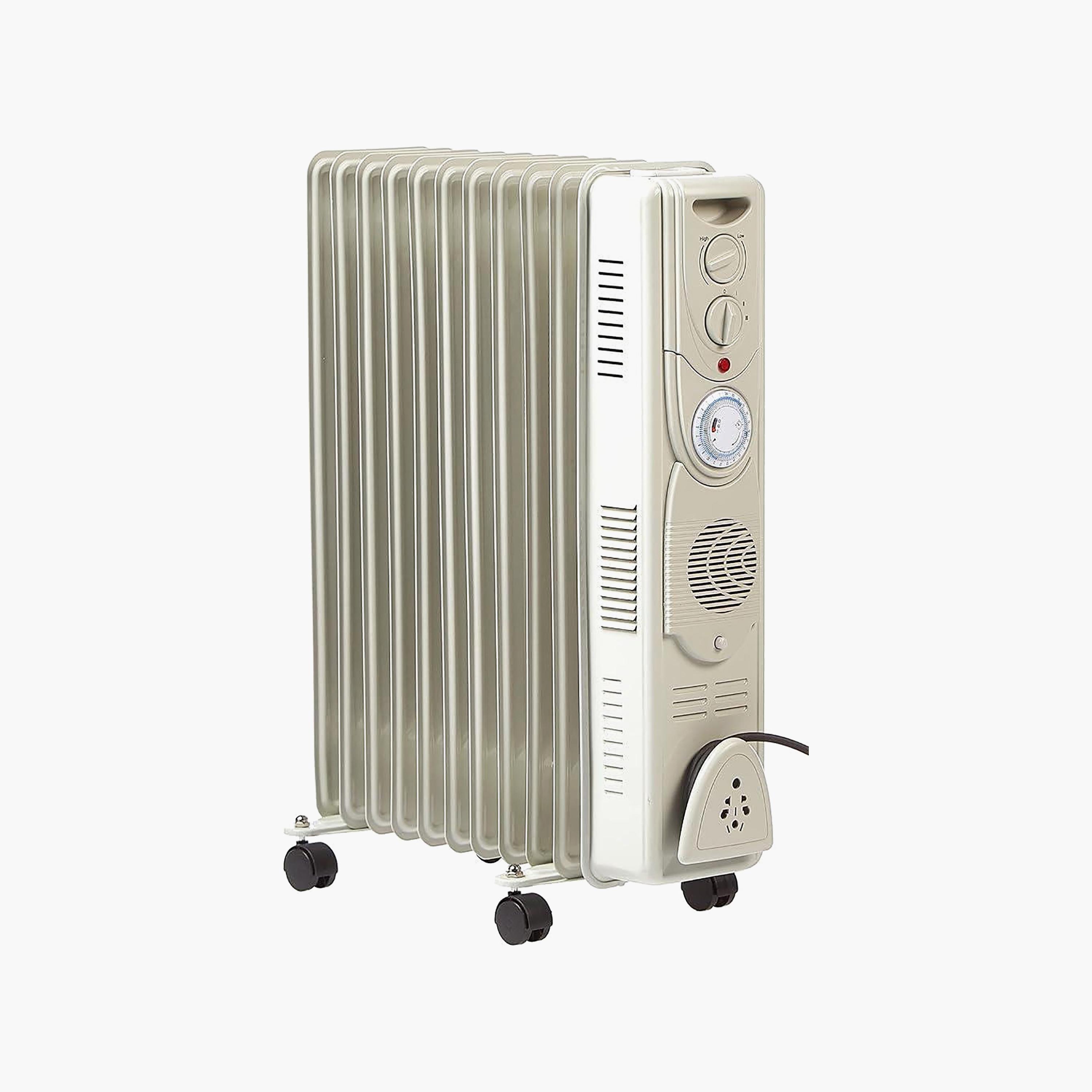 Crownline 11-Fin Oil Heater | 3 Heat Settings (1000W, 1500W, 2500W) 220–240V - White | HT 244-PROMO_EMAX_AE_ADIB_240926-image-1