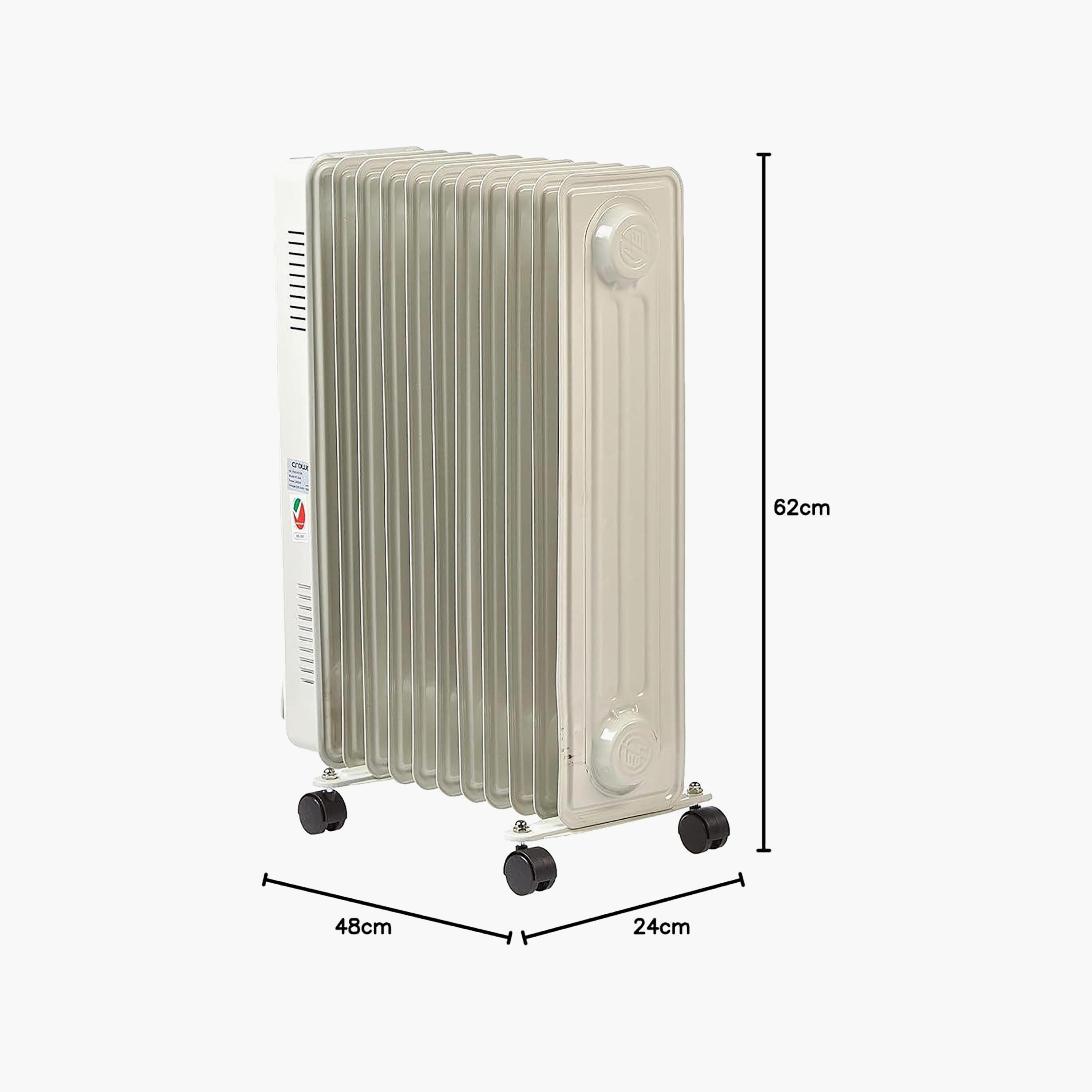 Crownline 11-Fin Oil Heater | 3 Heat Settings (1000W, 1500W, 2500W) 220–240V - White | HT 244-PROMO_EMAX_AE_ADIB_240926-image-5