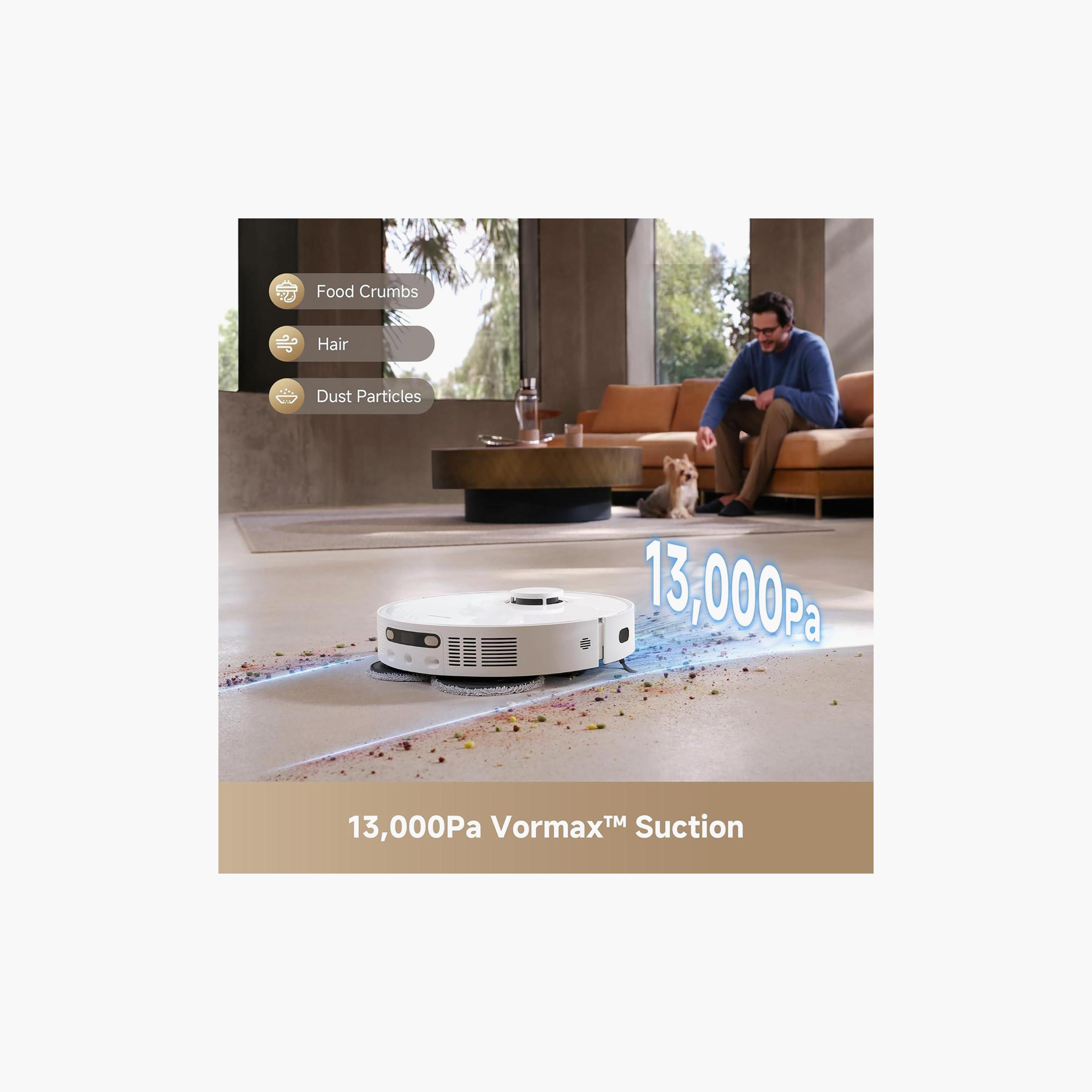 مكنسة روبوت D20 Ultra من دريمي - أبيض | RLD31SE-household-appliances-homeappliances-vacuumcleaners-image-3