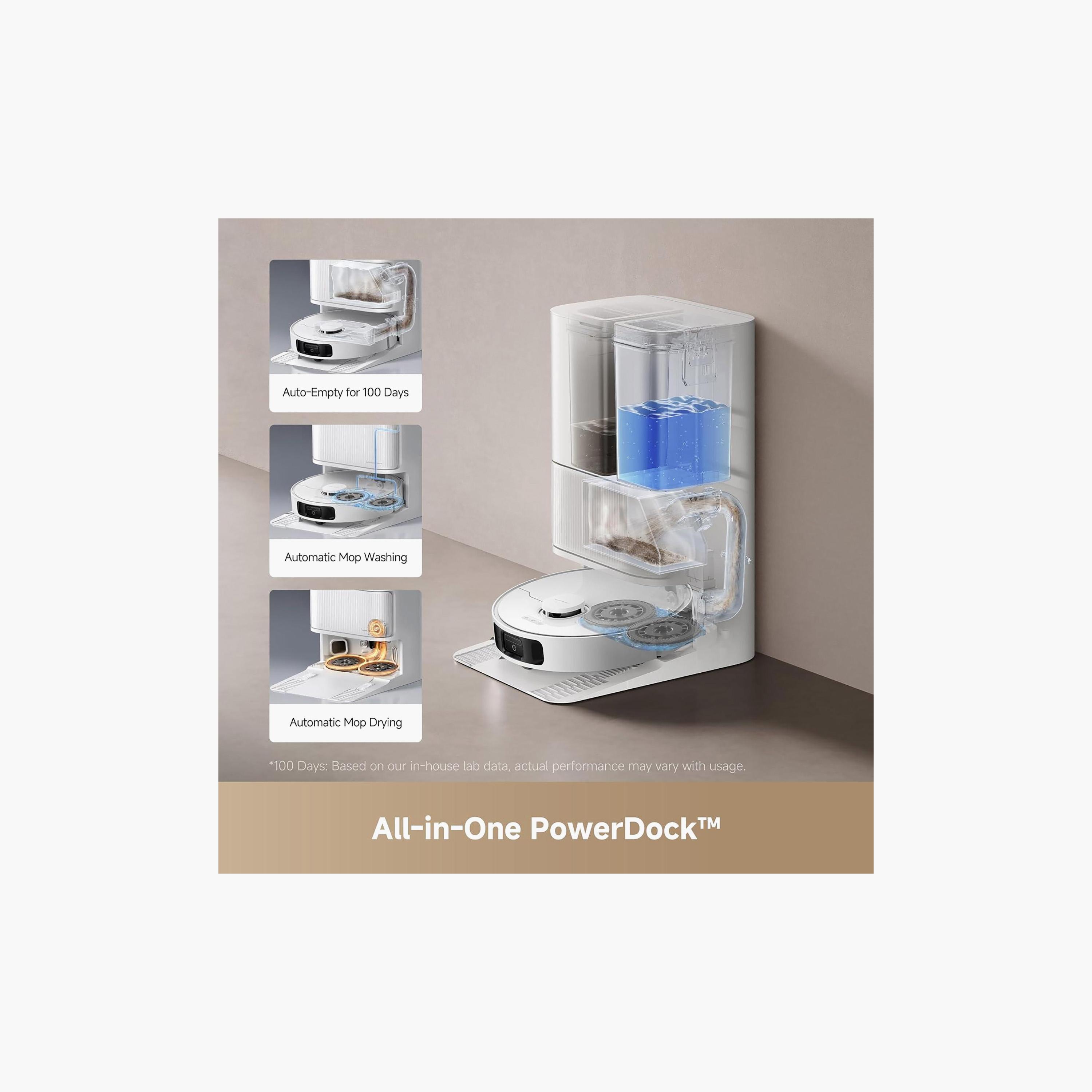 مكنسة روبوت D20 Ultra من دريمي - أبيض | RLD31SE-household-appliances-homeappliances-vacuumcleaners-image-4