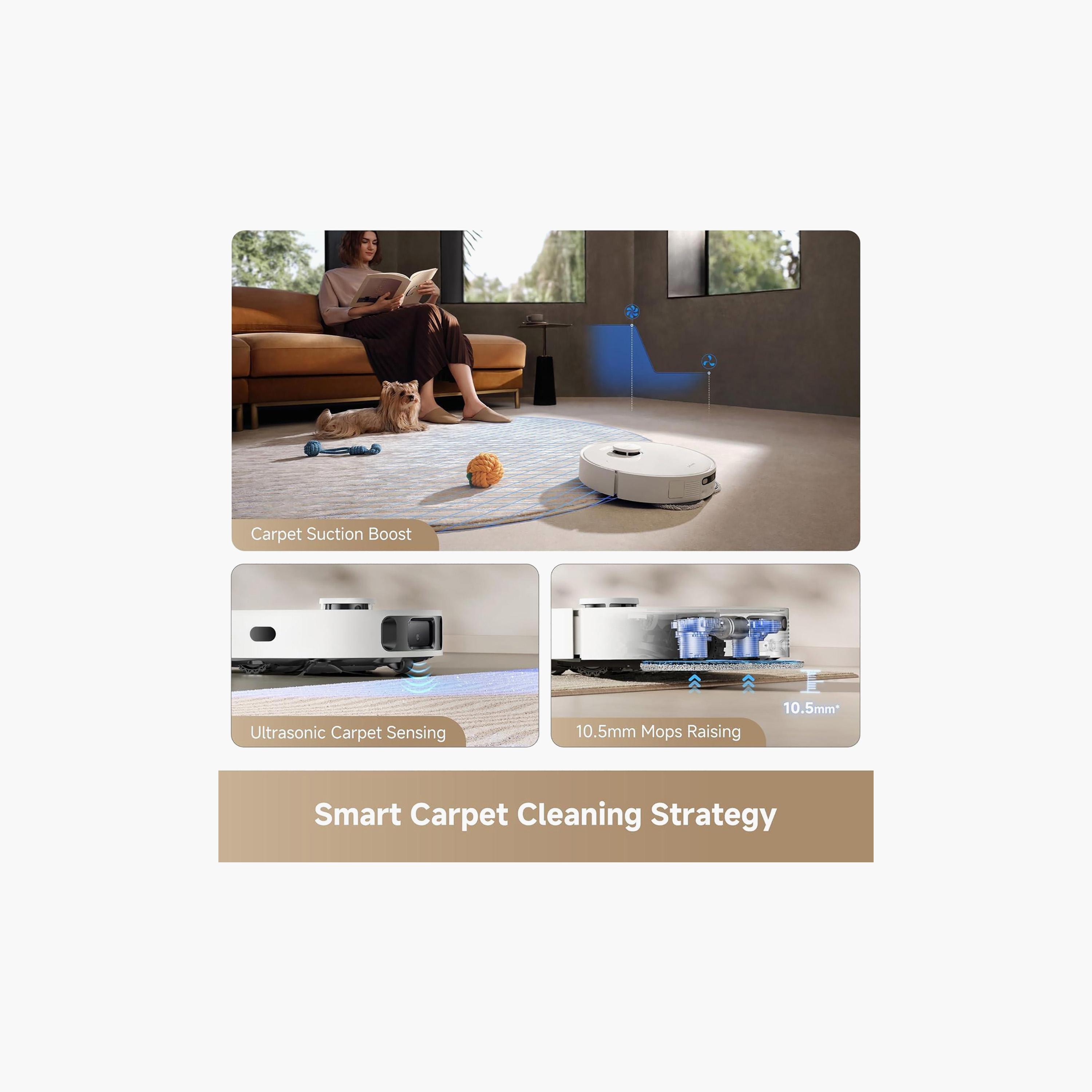 مكنسة روبوت D20 Ultra من دريمي - أبيض | RLD31SE-household-appliances-homeappliances-vacuumcleaners-image-5