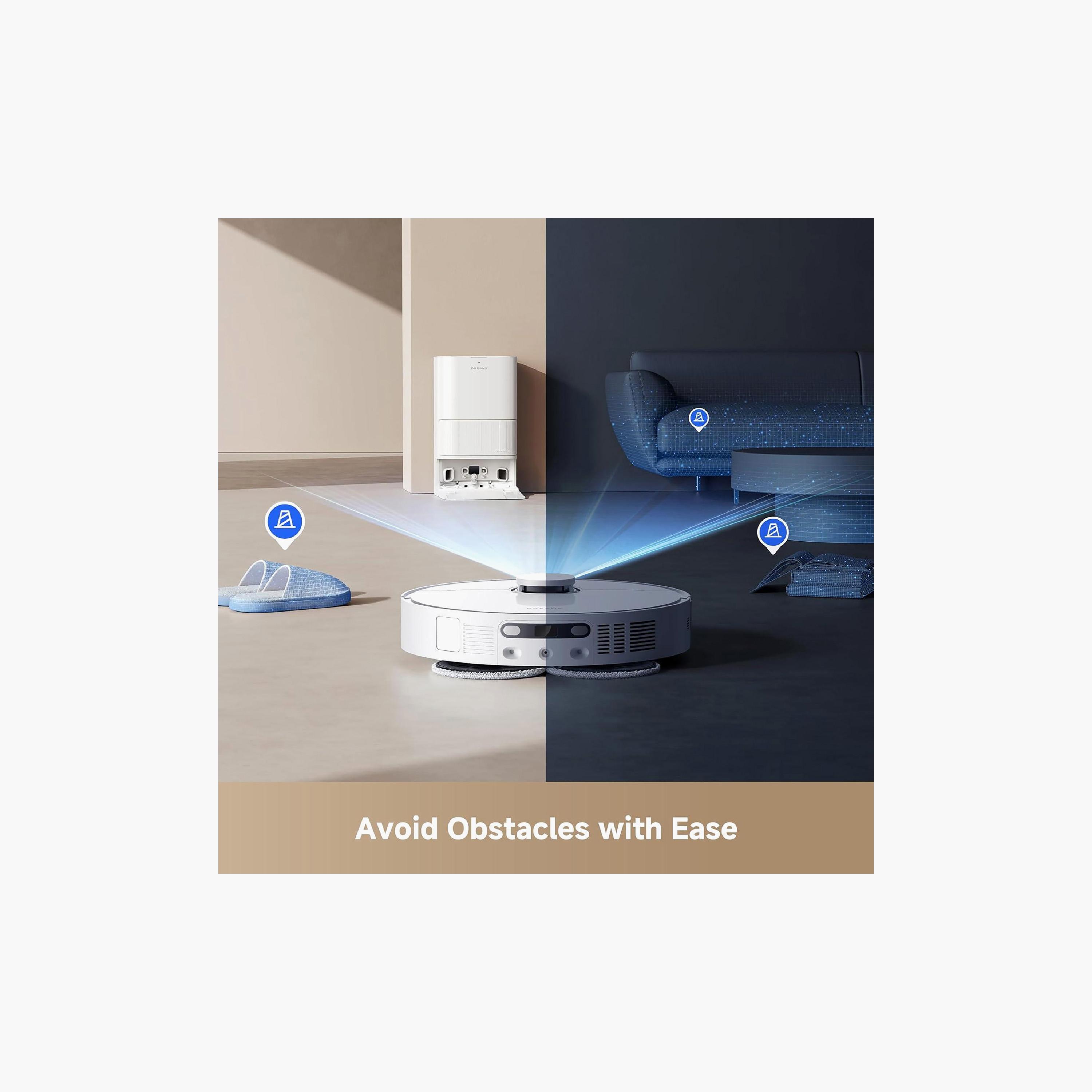مكنسة روبوت D20 Ultra من دريمي - أبيض | RLD31SE-household-appliances-homeappliances-vacuumcleaners-image-6