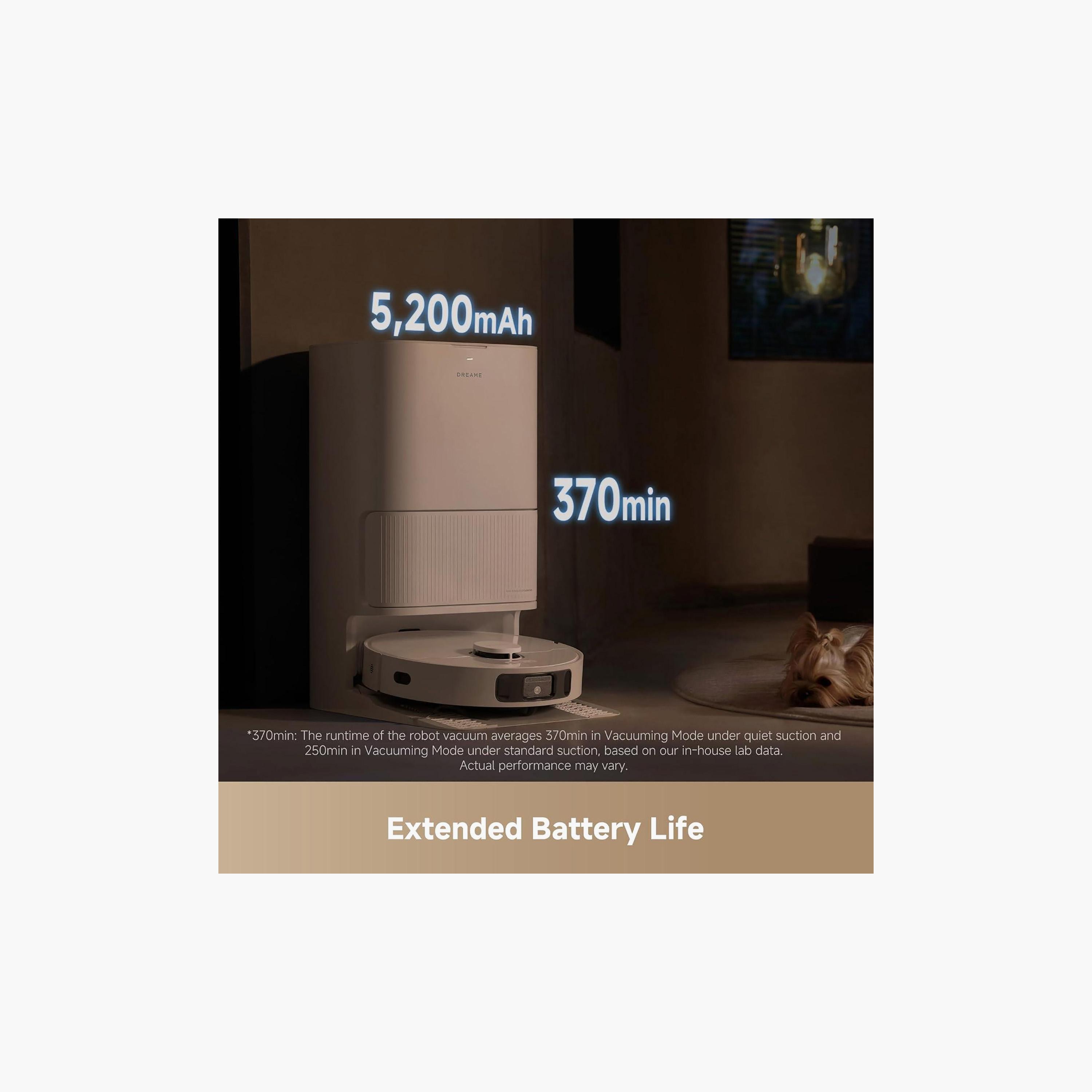 مكنسة روبوت D20 Ultra من دريمي - أبيض | RLD31SE-household-appliances-homeappliances-vacuumcleaners-image-7