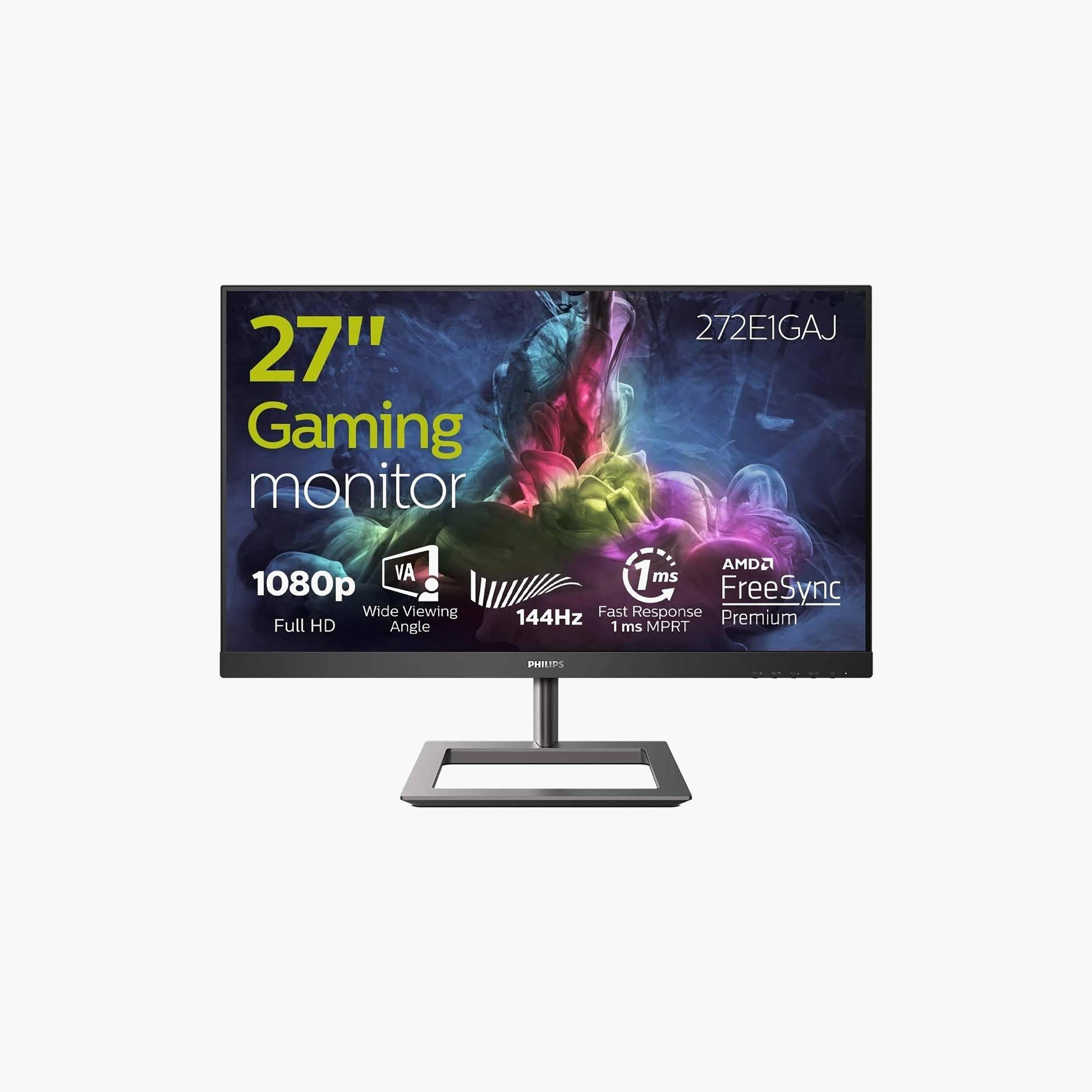 فيليبس مقاس 27" LCD VA FHD للألعاب معدل تحديث 144 هرتز من فيليبس - أسود 272E1GAJ-electronics-accessories-computeraccesories-image-1
