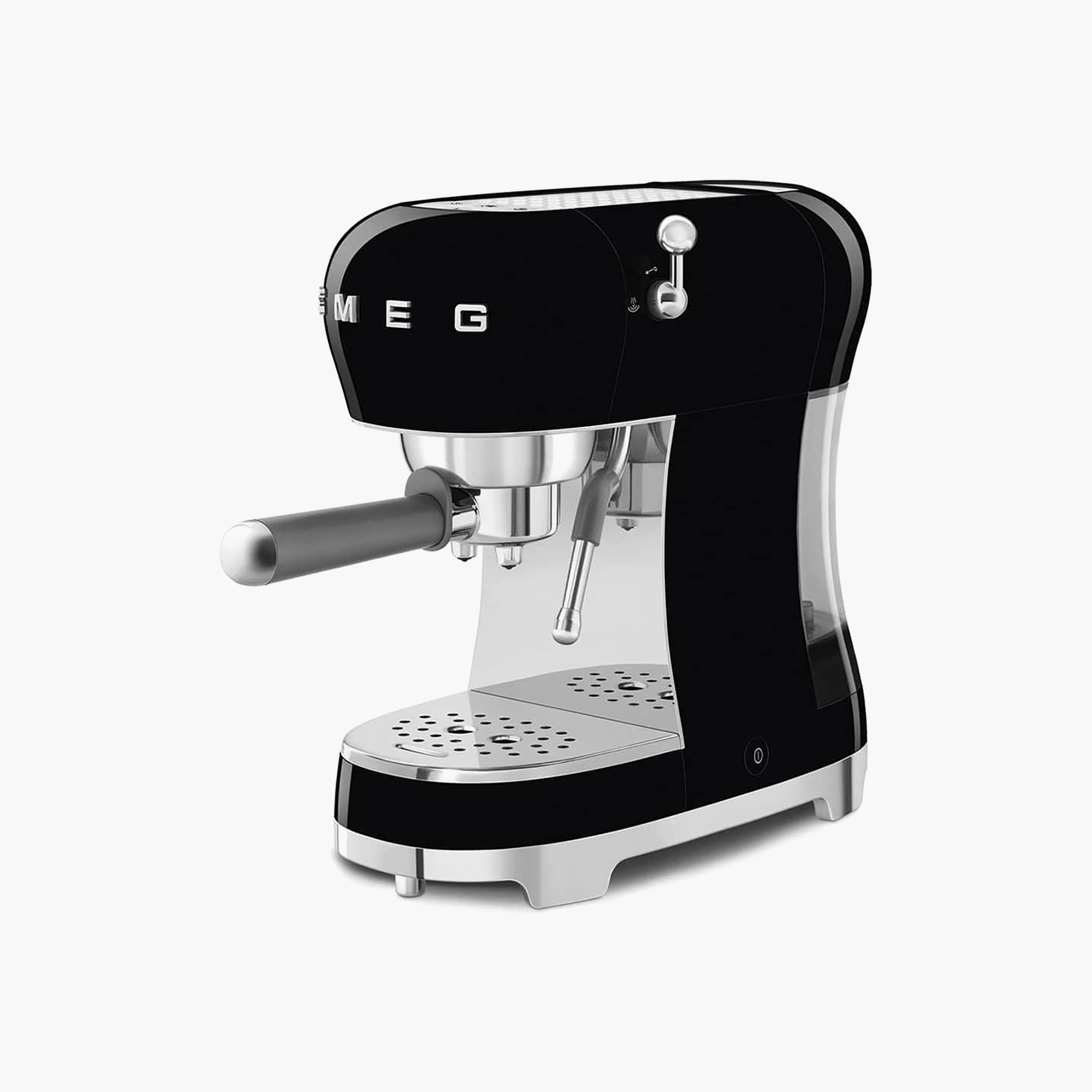 ماكينة قهوة إسبريسو مع عصا تبخيرة من سميج - أسود | ECF02BLUK-household-appliances-kitchenappliances-coffeemachines-image-2